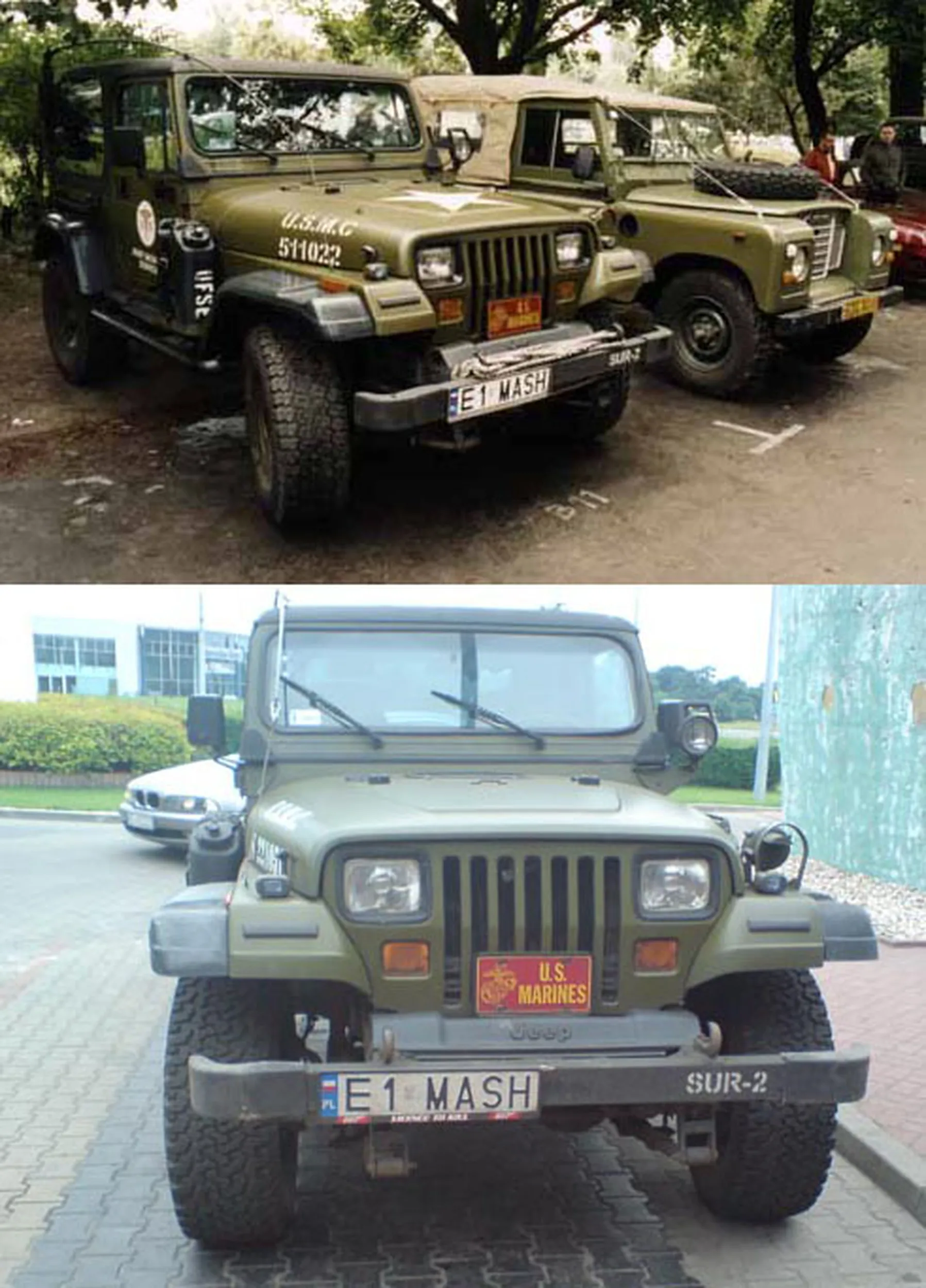 Fajny numer, blacha E1 MASH