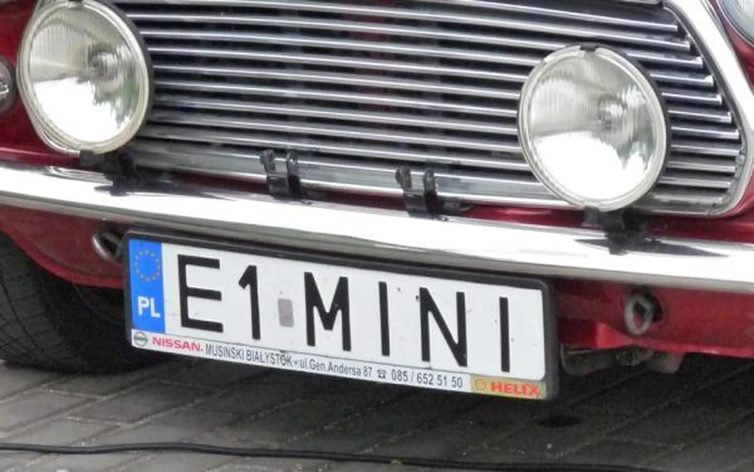 Fajny numer, blacha E1 MINI