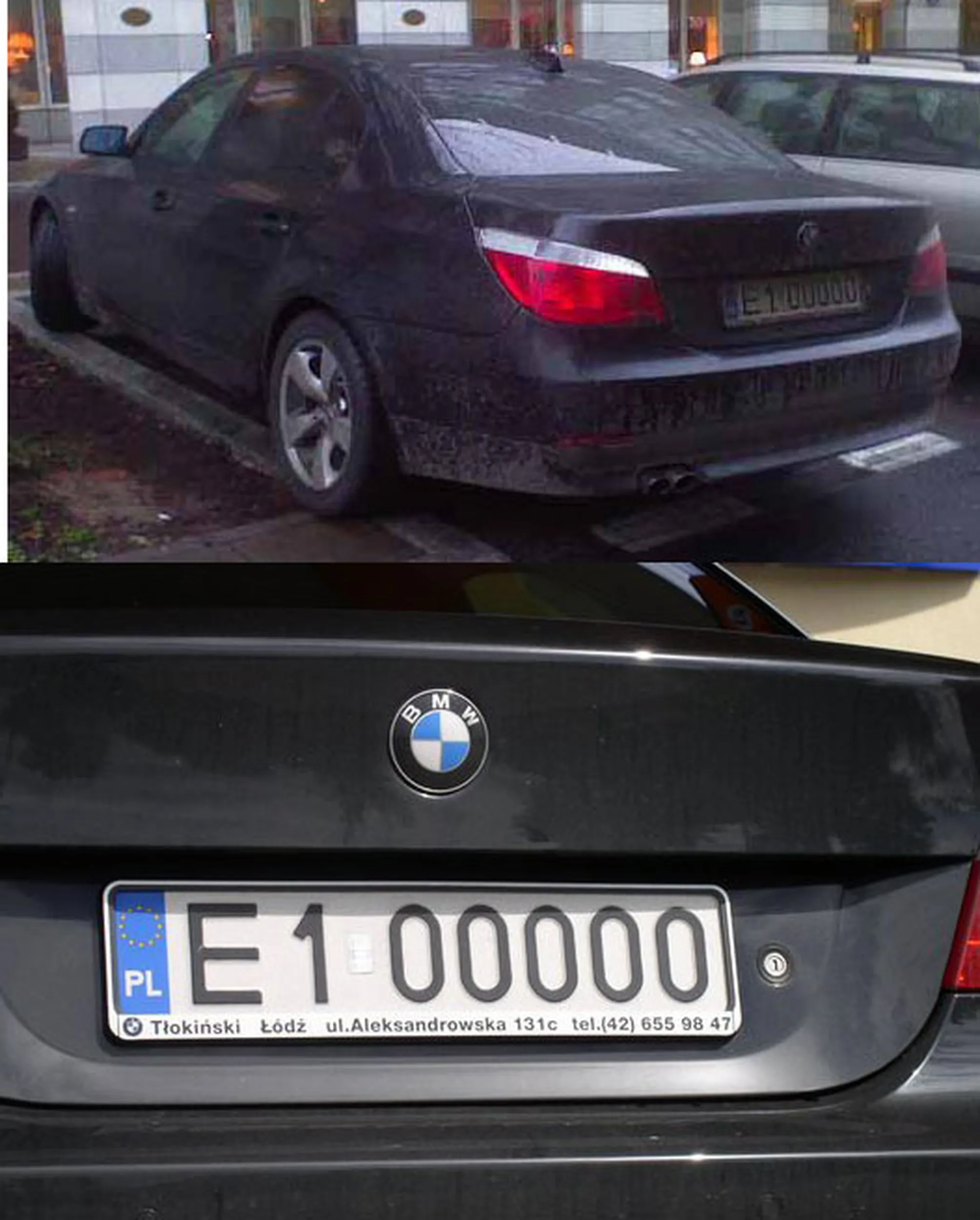 Fajny numer, blacha E1 OOOOO