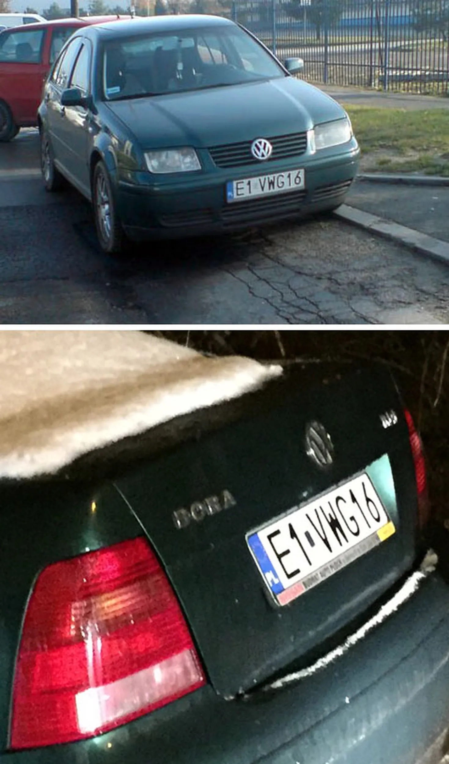 Fajny numer, blacha E1 VWG16