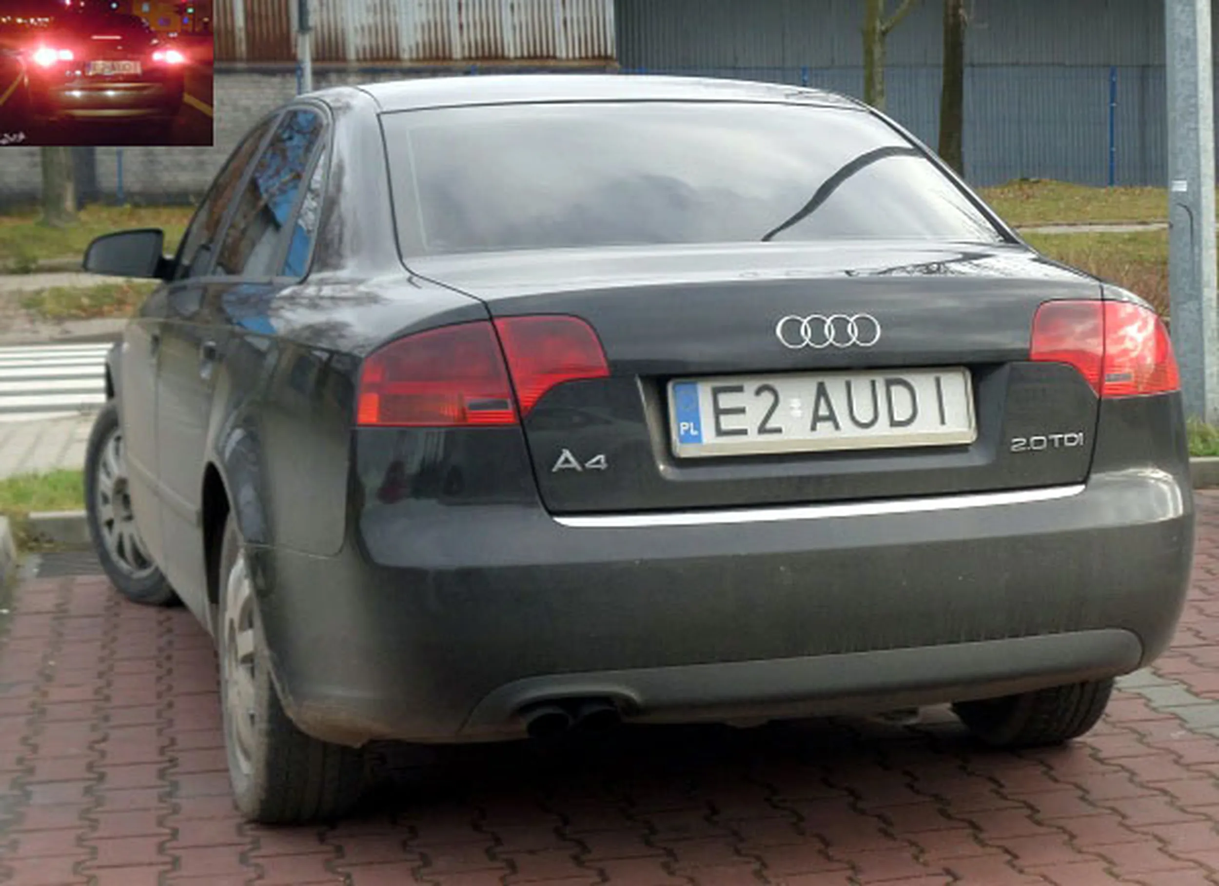 Fajny numer, blacha E2 AUDI