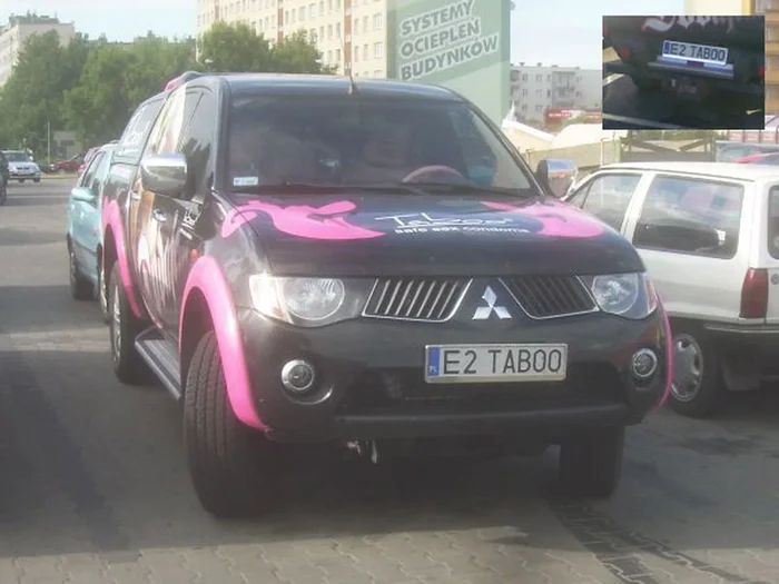 Fajny numer, blacha E2 TABOO