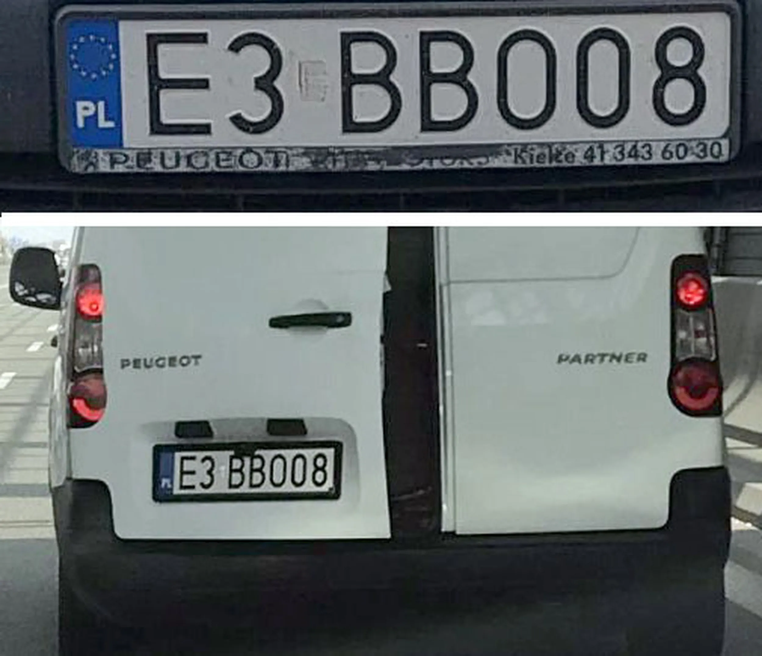 Fajny numer, blacha E3 BBO08