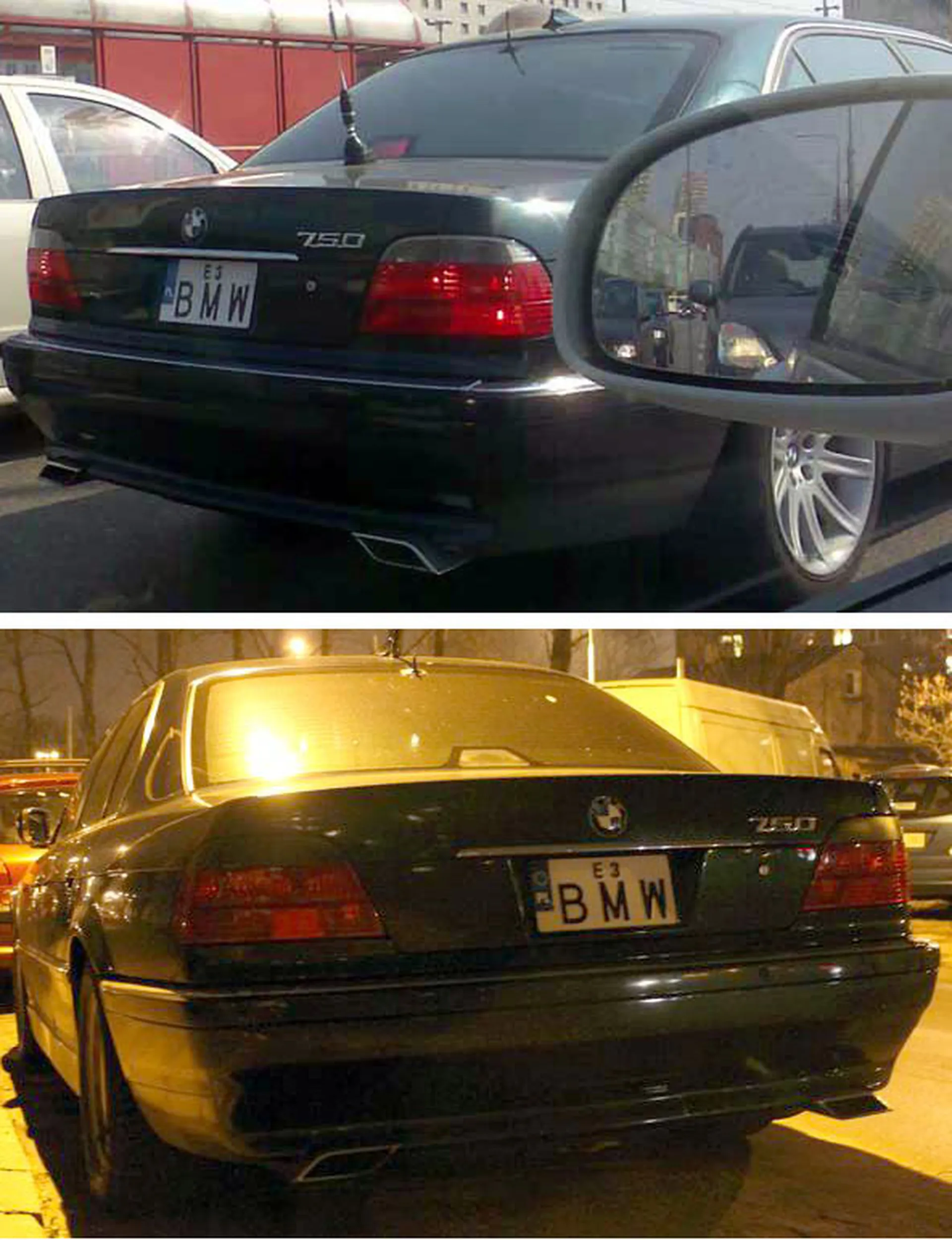 Fajny numer, blacha E3 BMW