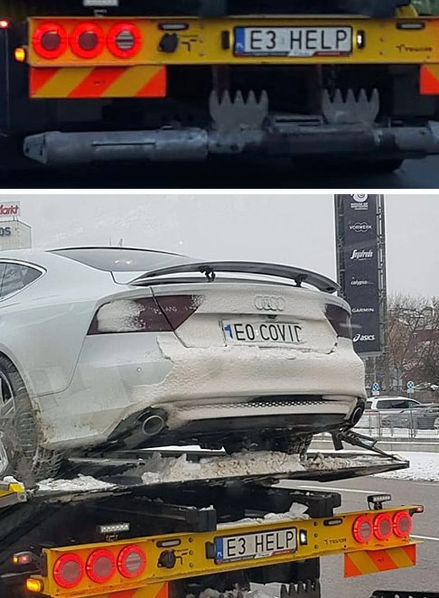 Fajny numer, blacha E3 HELP