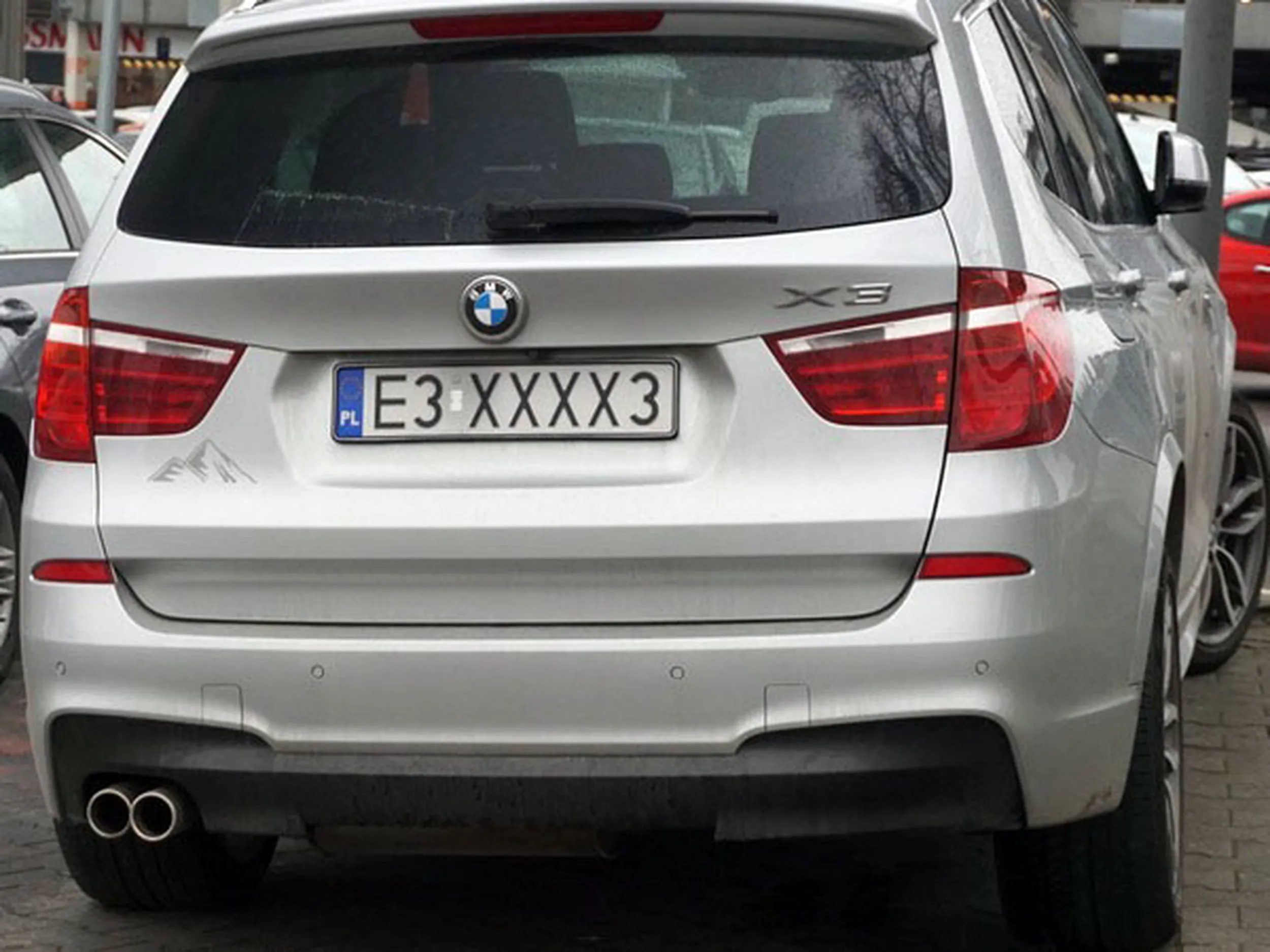 Fajny numer, blacha E3 XXXX3