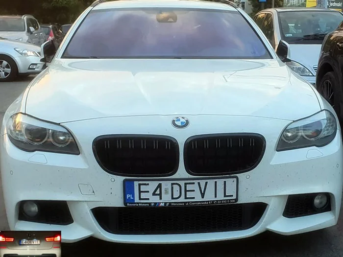 Fajny numer, blacha E4 DEVIL