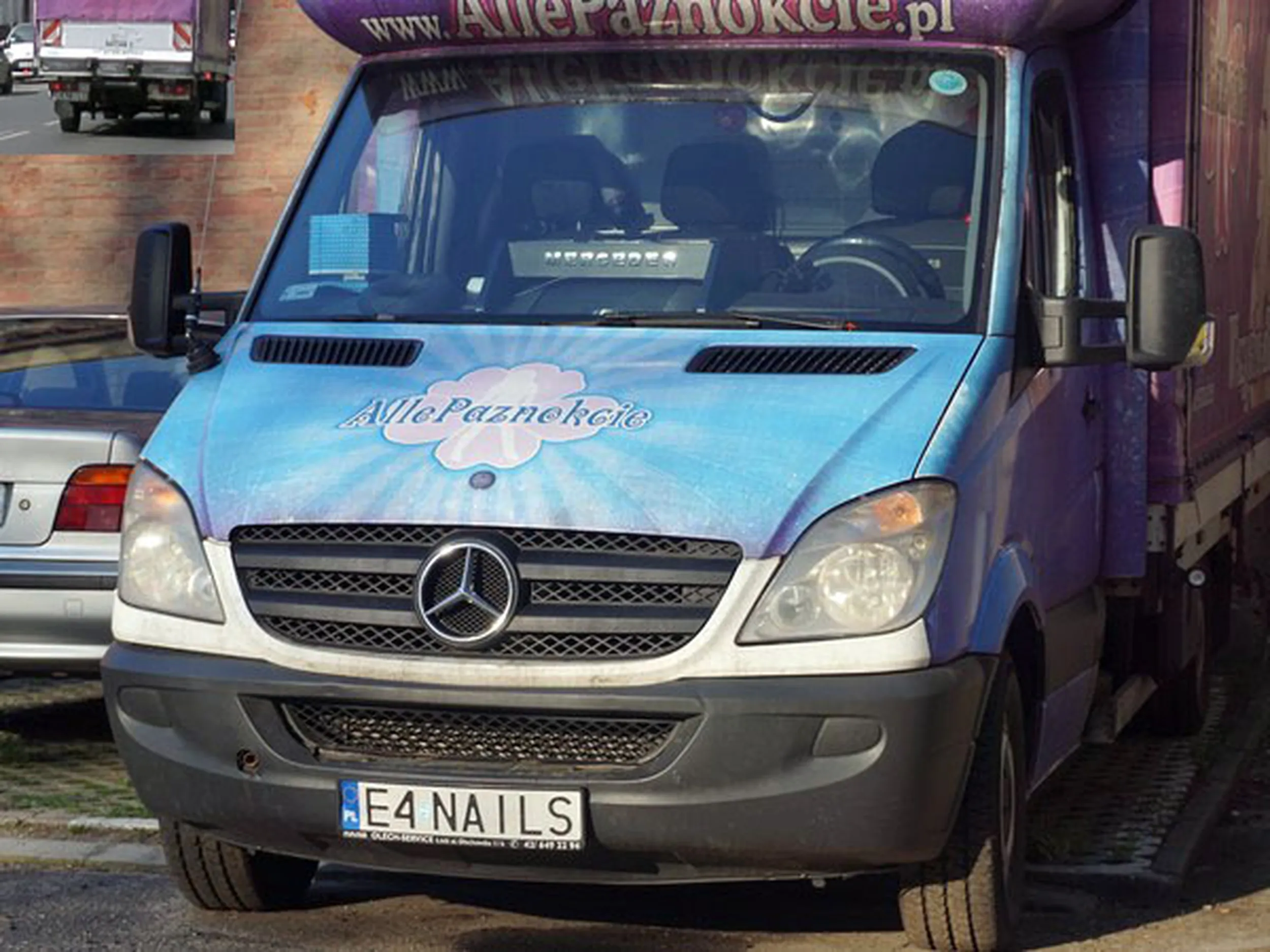 Fajny numer, blacha E4 NAILS