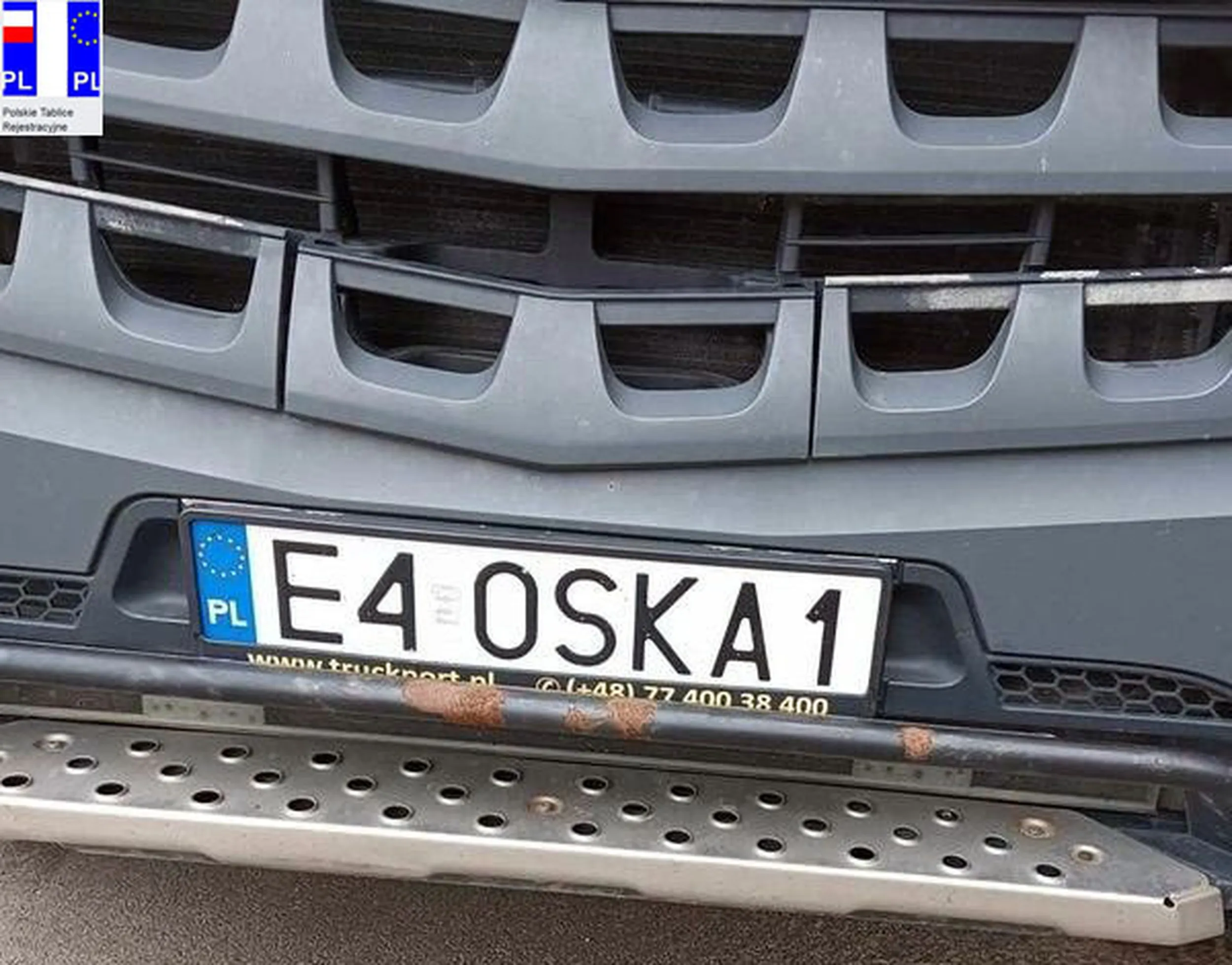 Fajny numer, blacha E4 OSKA1