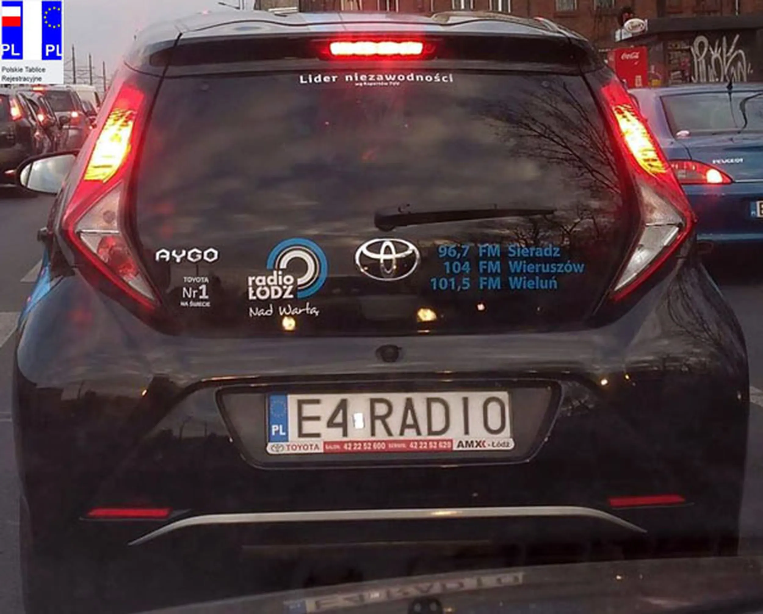 Fajny numer, blacha E4 RADIO