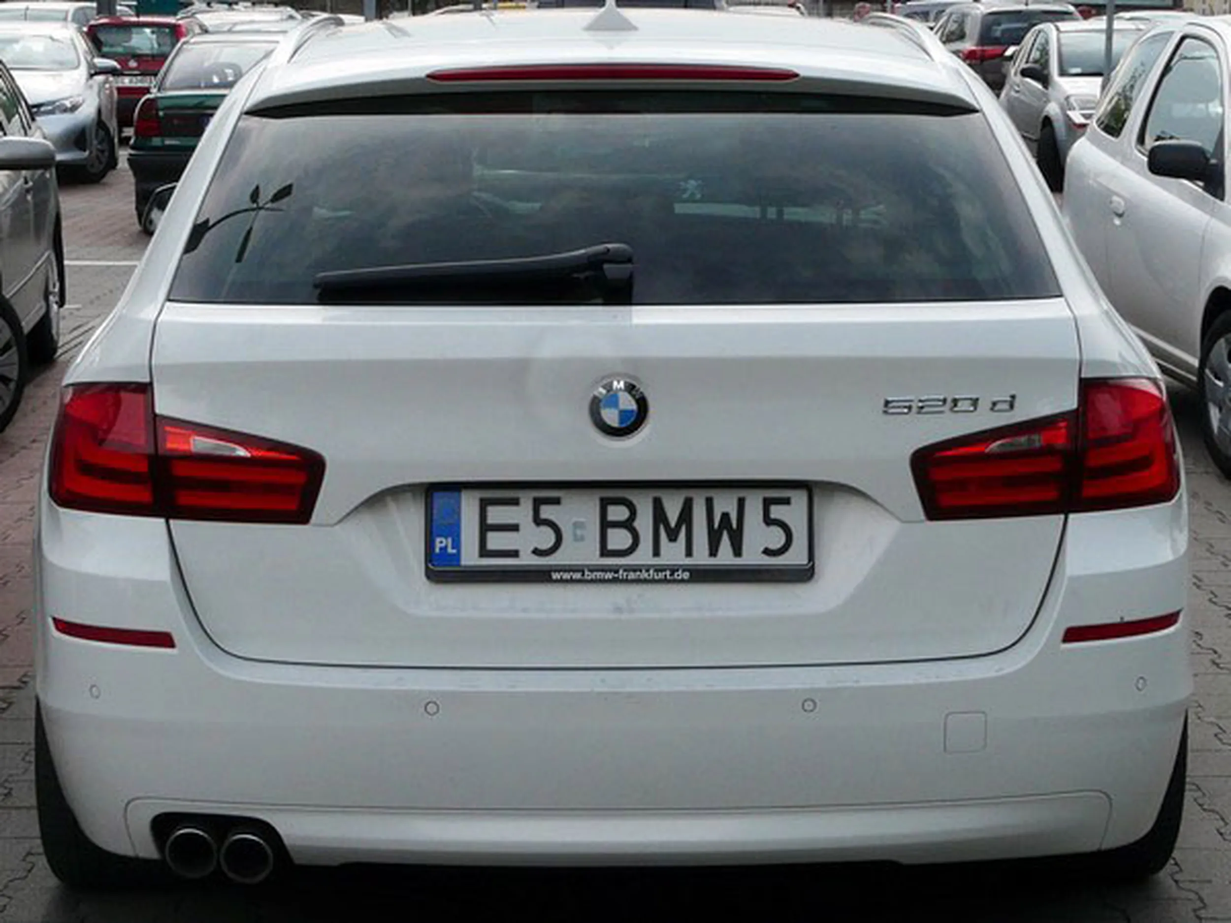 Fajny numer, blacha E5 BMW5