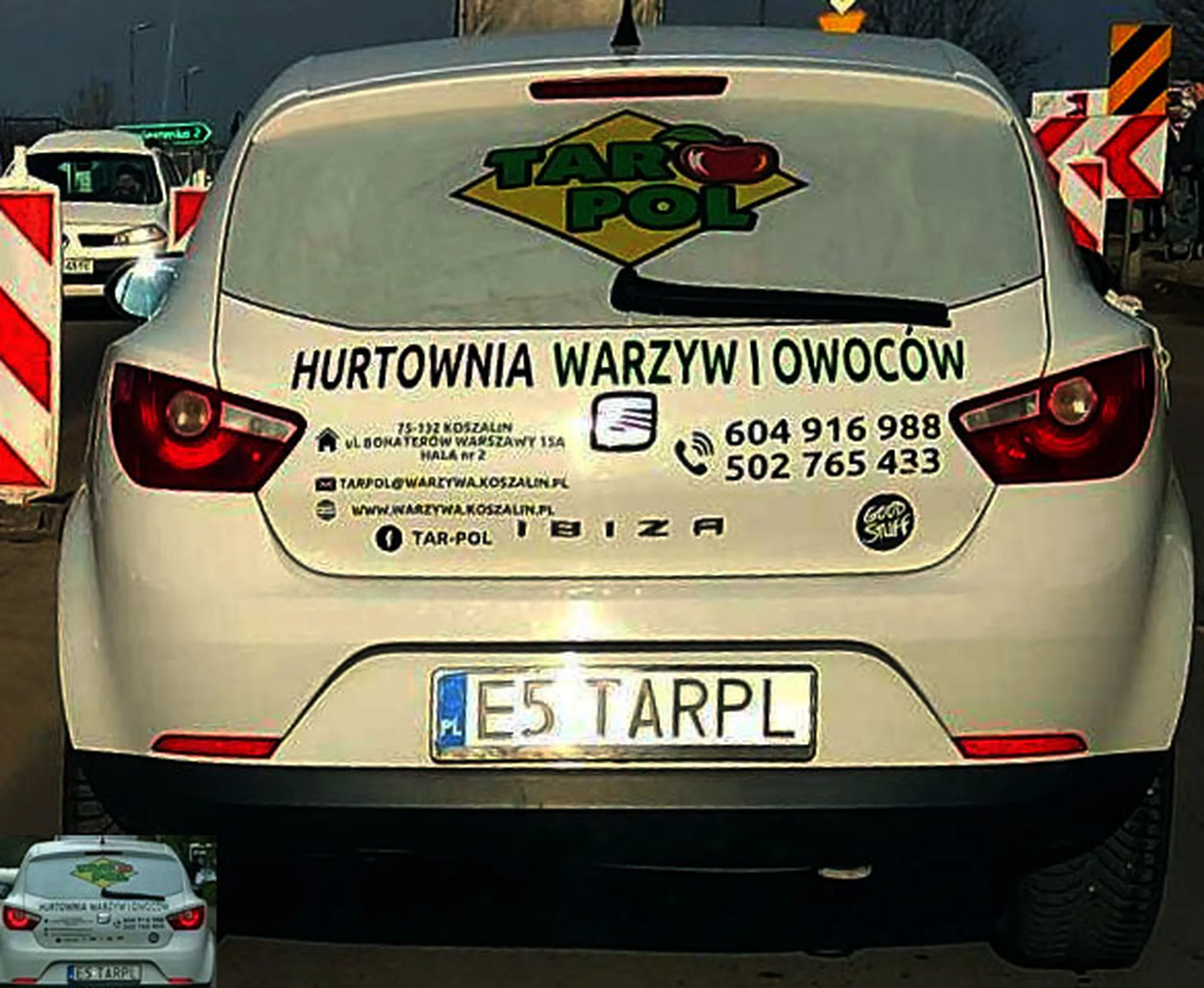 Fajny numer, blacha E5 TARPL