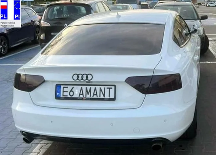 Fajny numer, blacha E6 AMANT