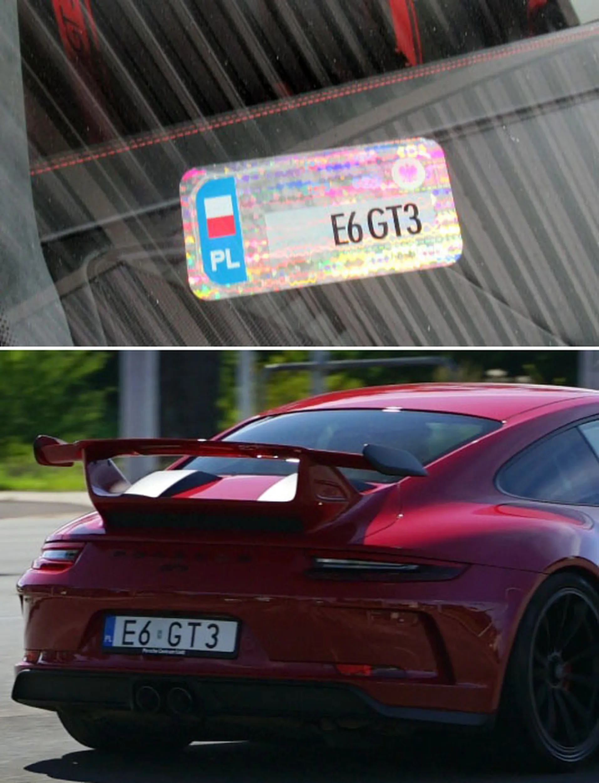 Fajny numer, blacha E6 GT3