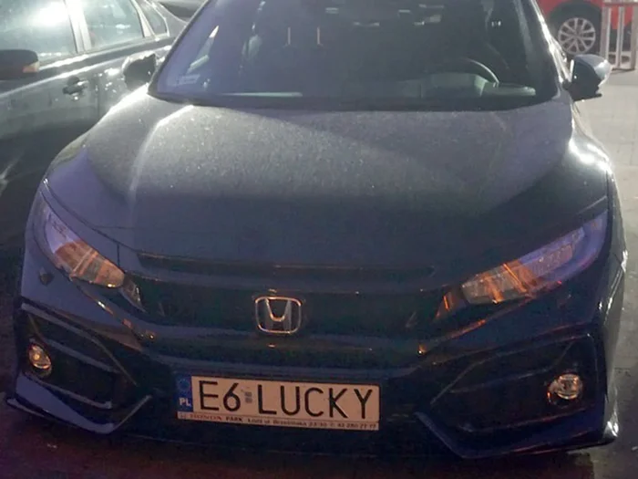 Fajny numer, blacha E6 LUCKY