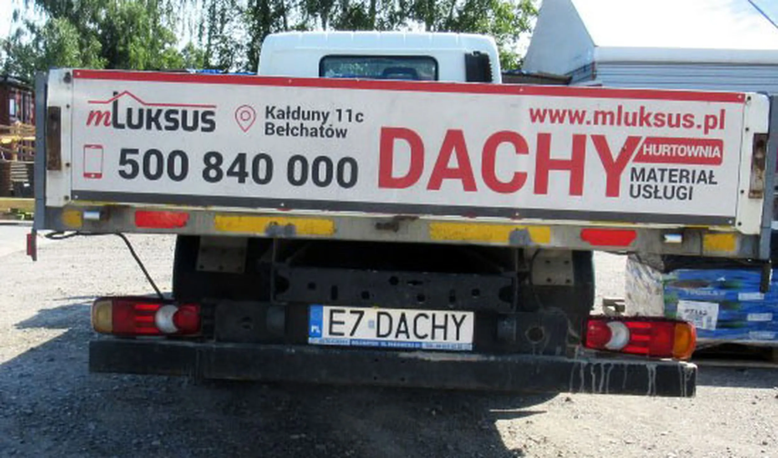 Fajny numer, blacha E7 DACHY