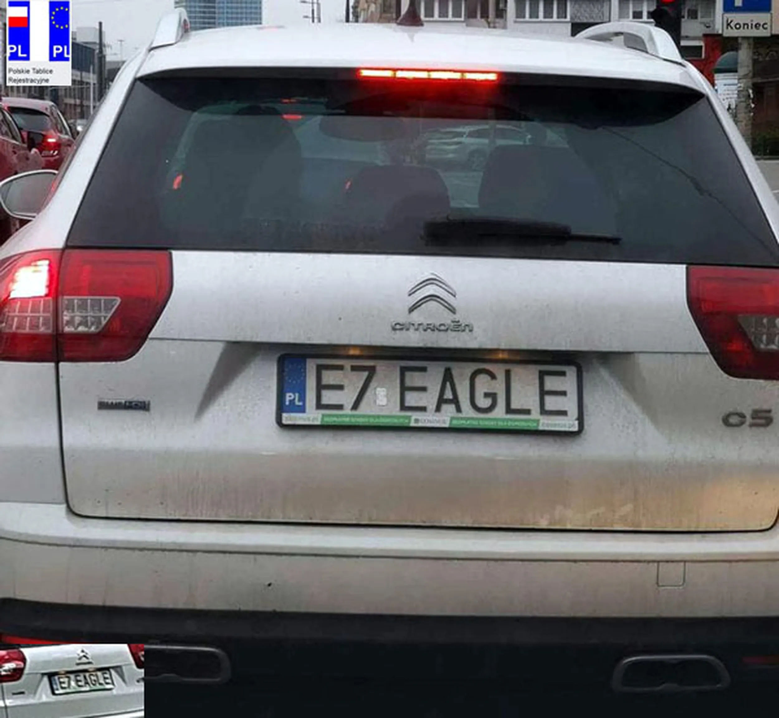Fajny numer, blacha E7 EAGLE