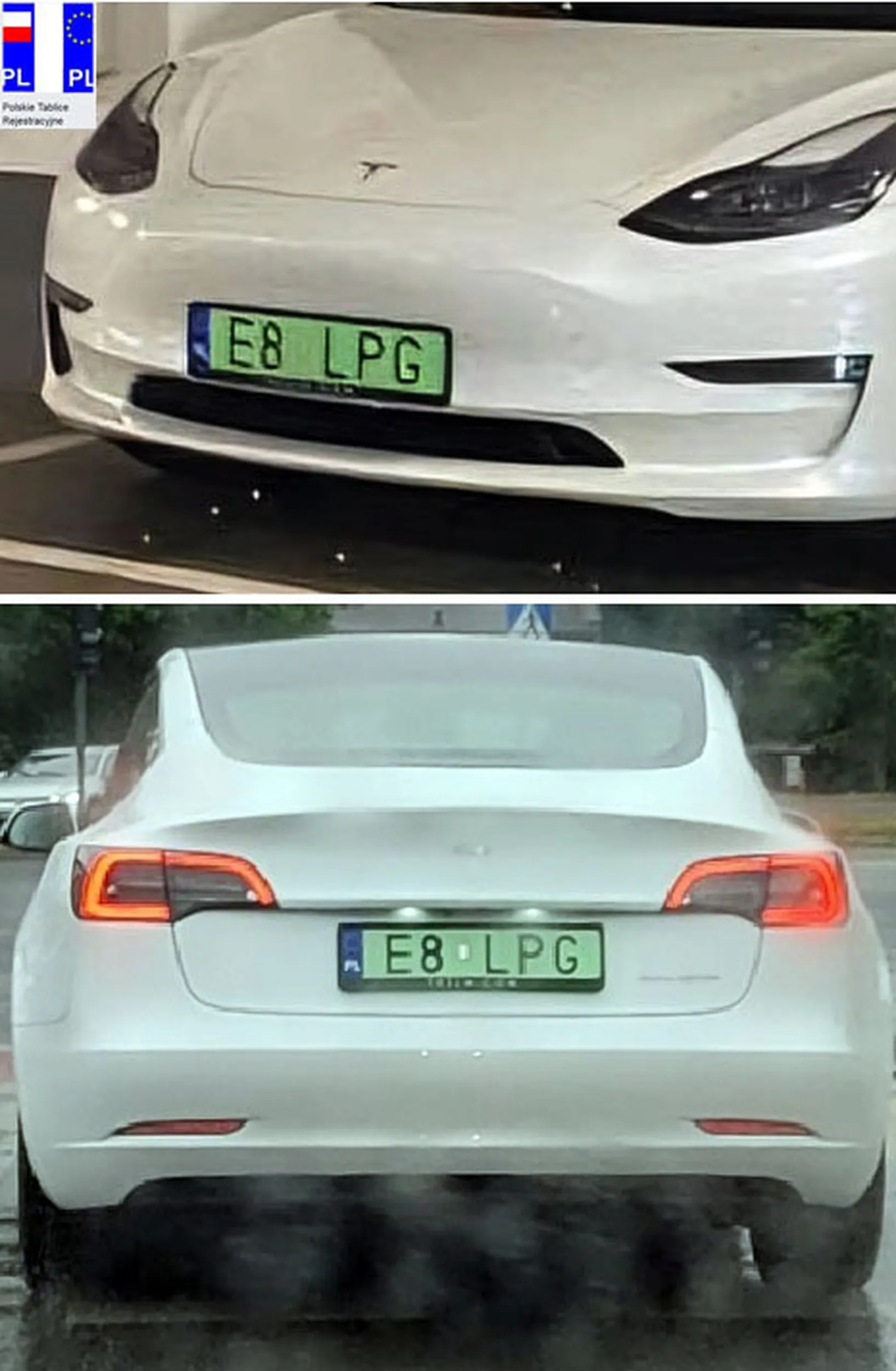 Fajny numer, blacha E8 LPG