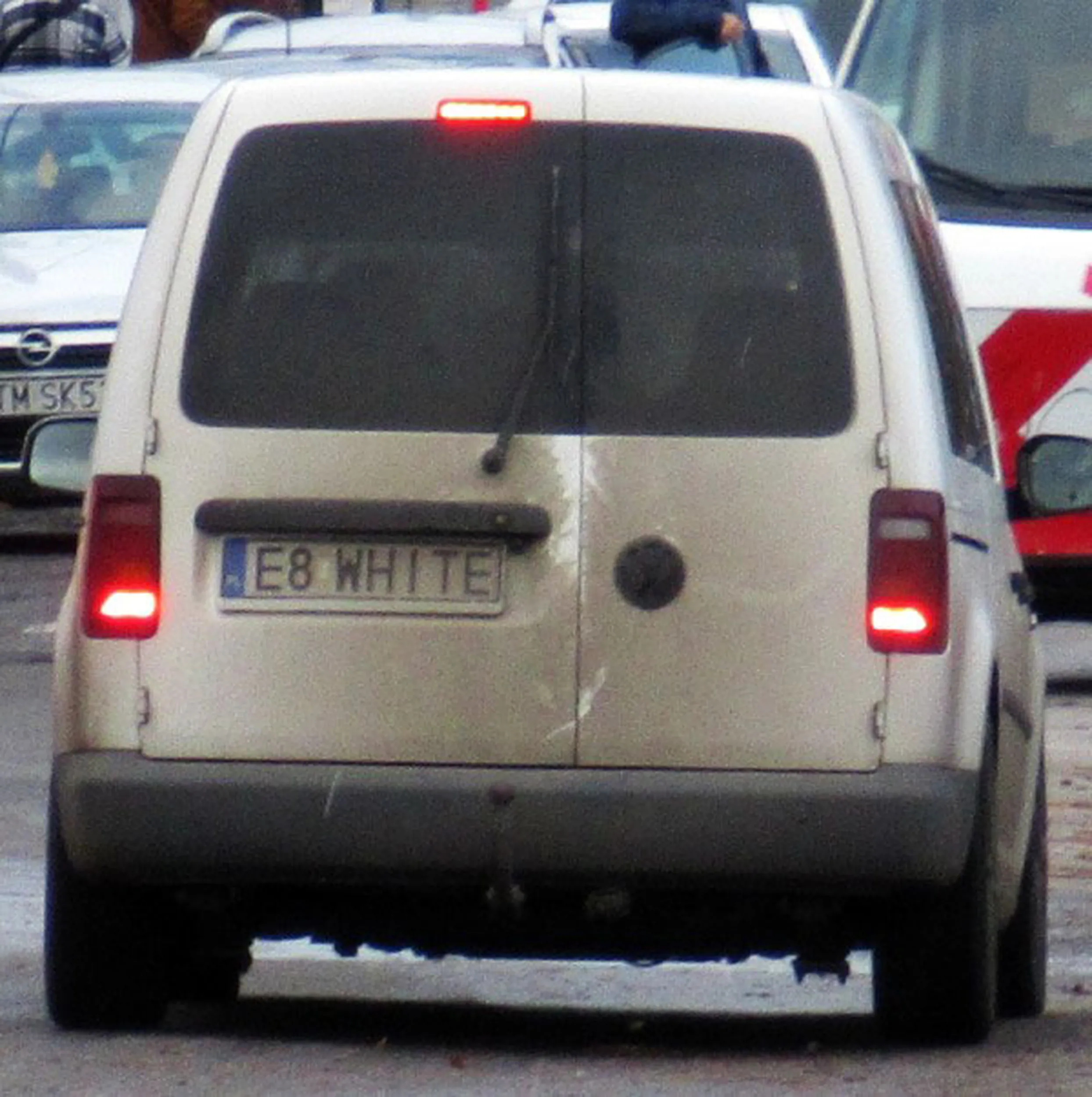 Fajny numer, blacha E8 WHITE