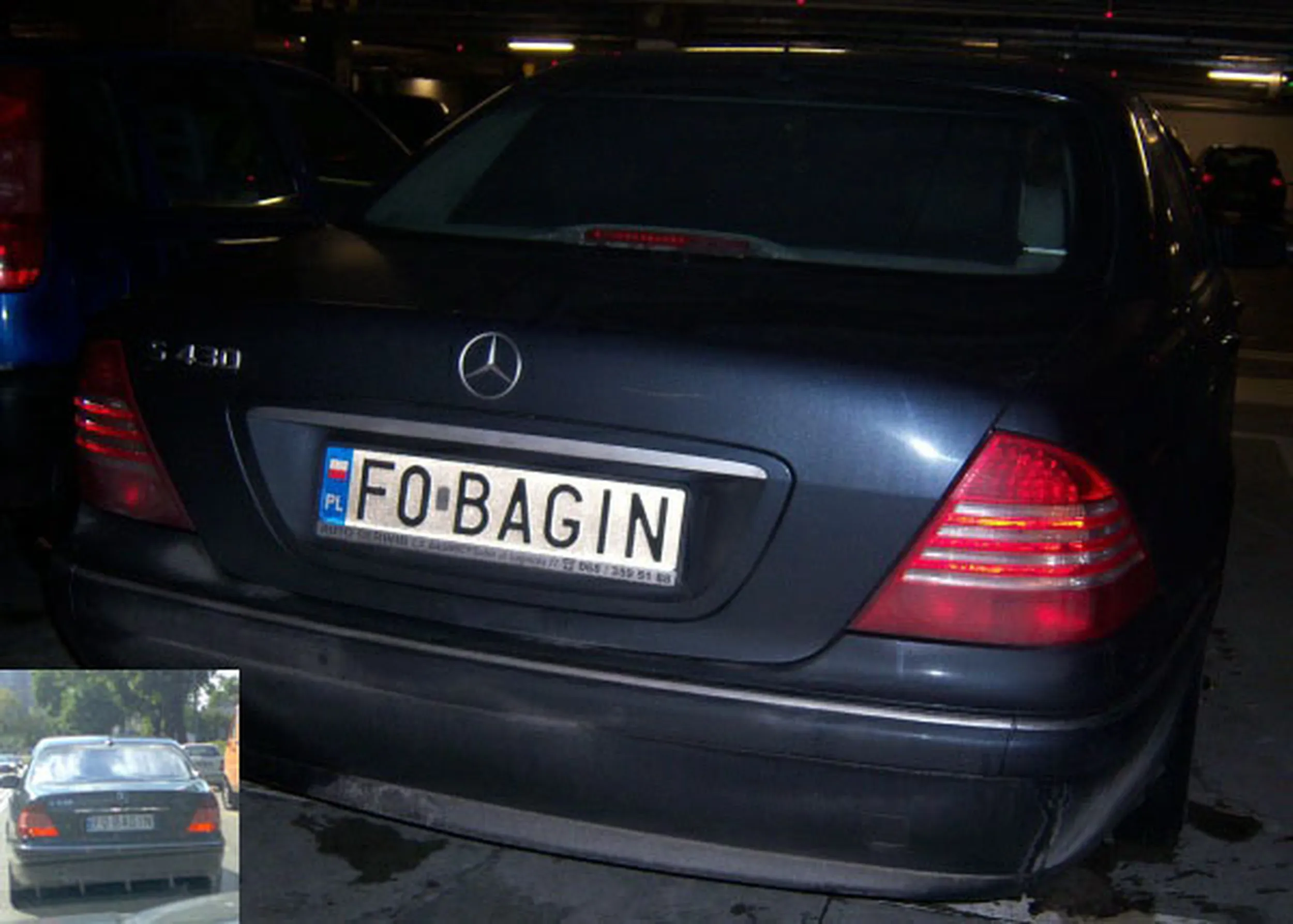 Fajny numer, blacha F0 BAGIN