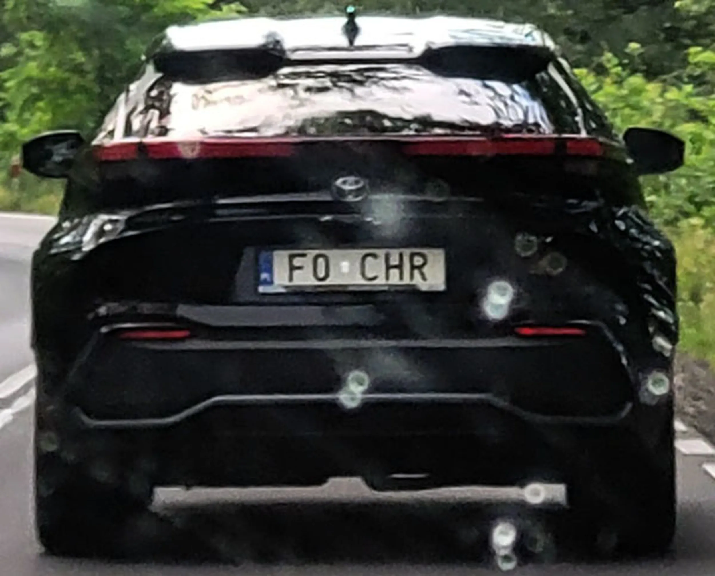 Fajny numer, blacha F0 CHR