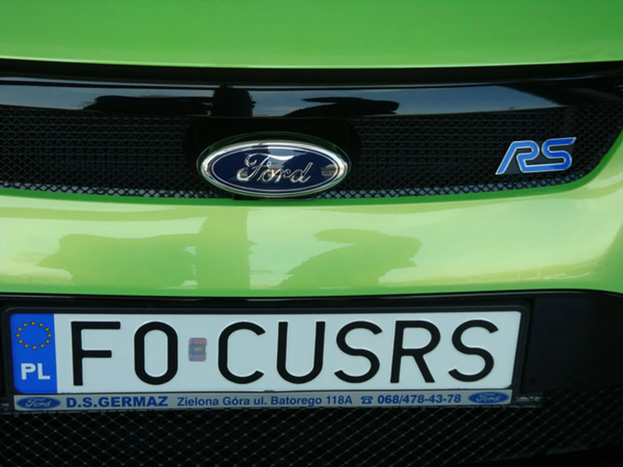 Fajny numer, blacha F0 CUSRS