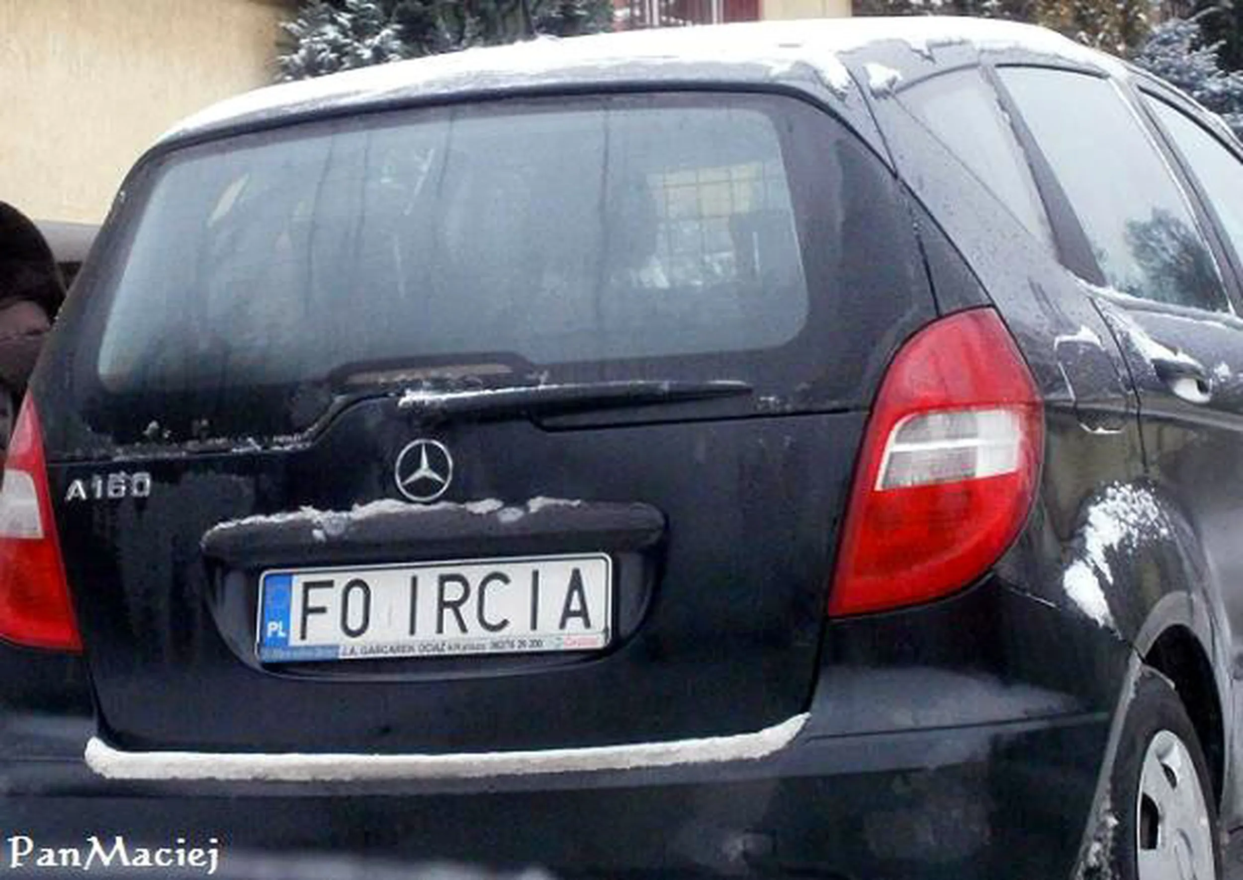 Fajny numer, blacha F0 IRCIA