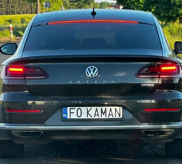 Fajny numer, blacha F0 KAMAN