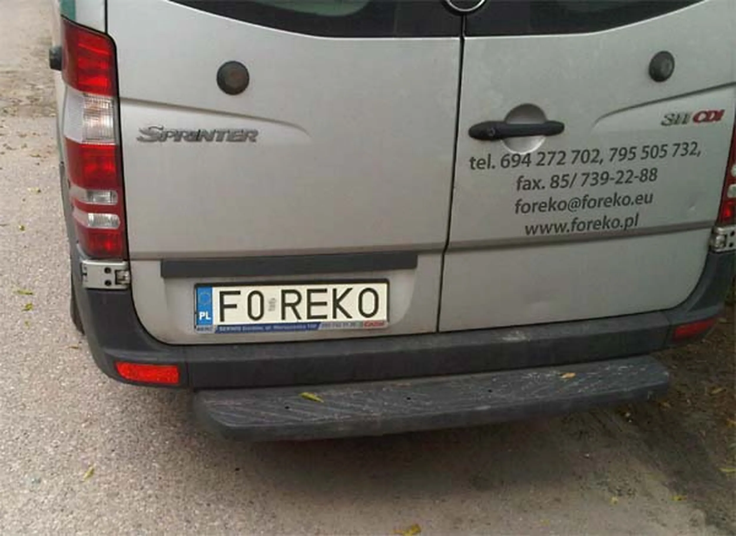 Fajny numer, blacha F0 REKO