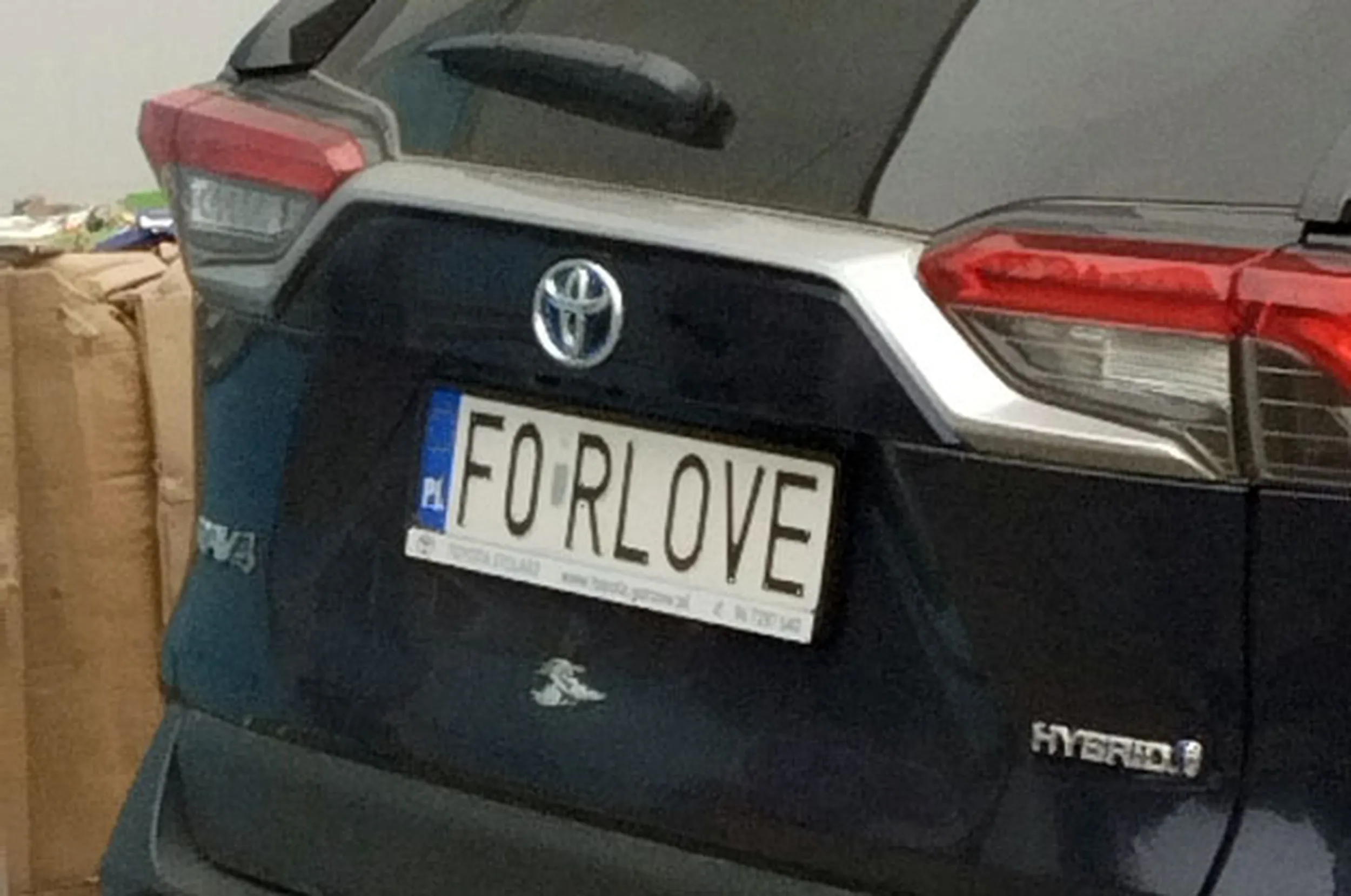 Fajny numer, blacha F0 RLOVE