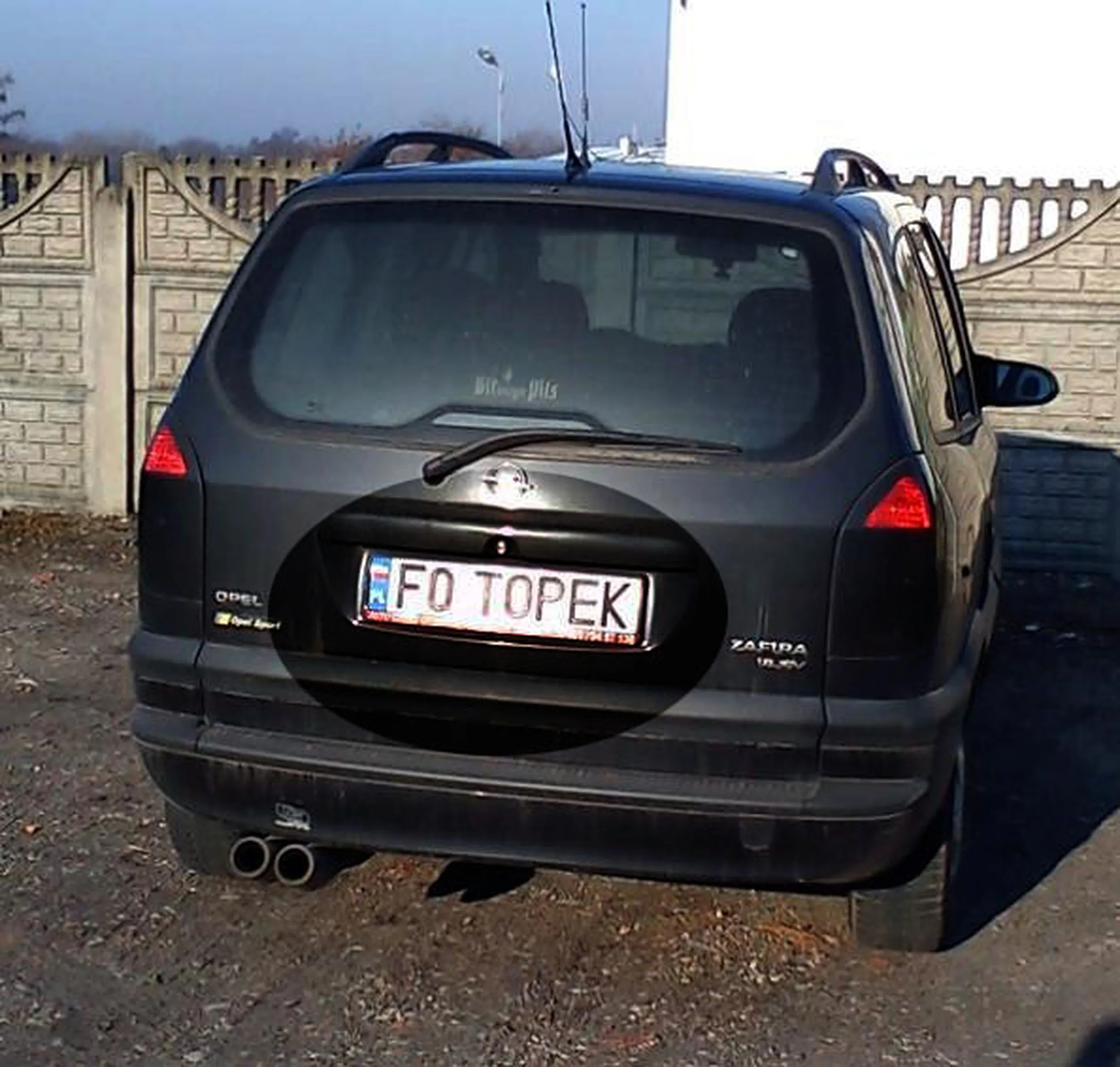 Fajny numer, blacha F0 TOPEK