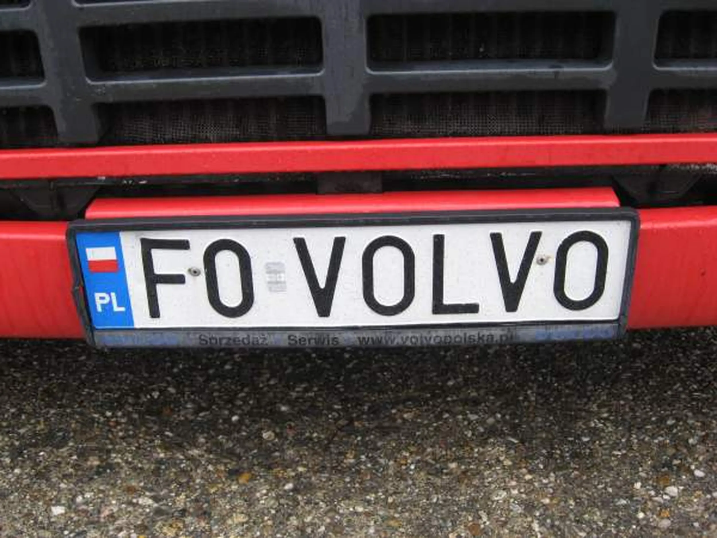 Fajny numer, blacha F0 VOLVO