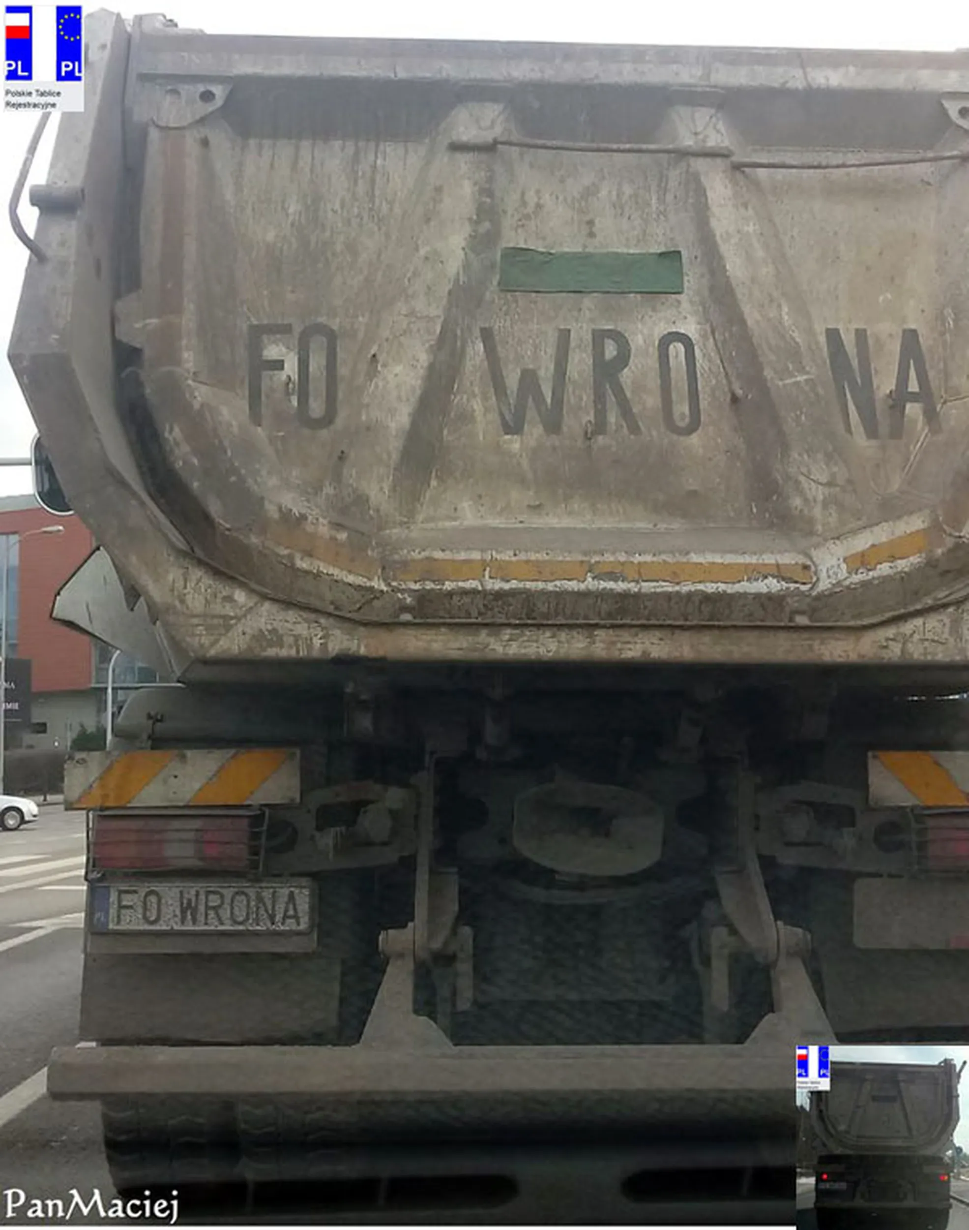 Fajny numer, blacha F0 WRONA