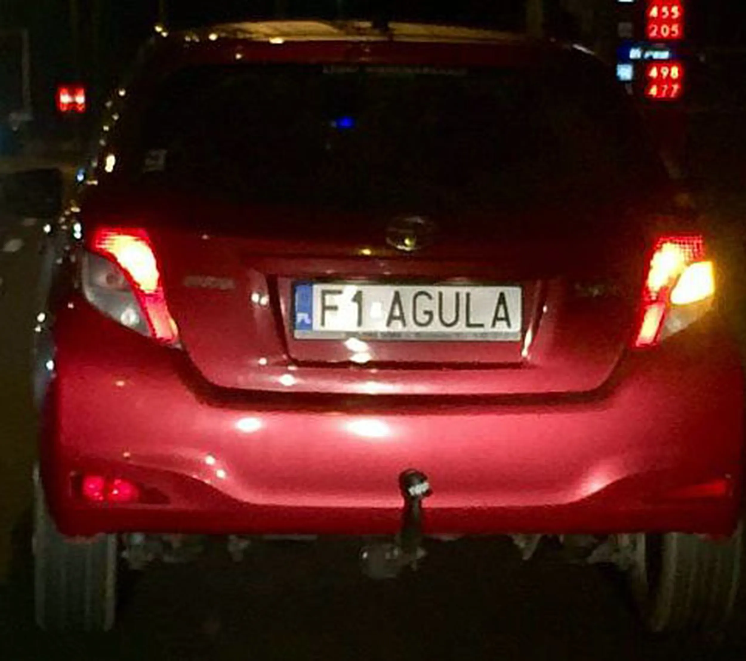 Fajny numer, blacha F1 AGULA