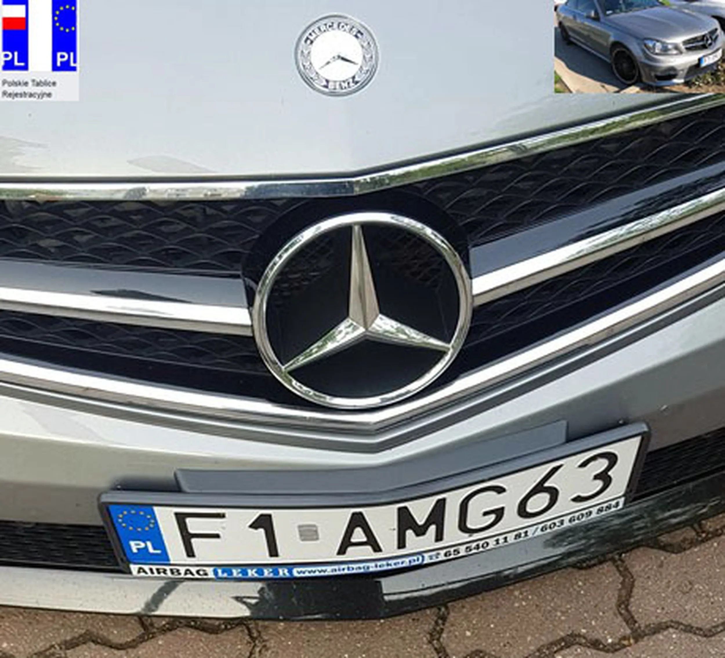 Fajny numer, blacha F1 AMG63