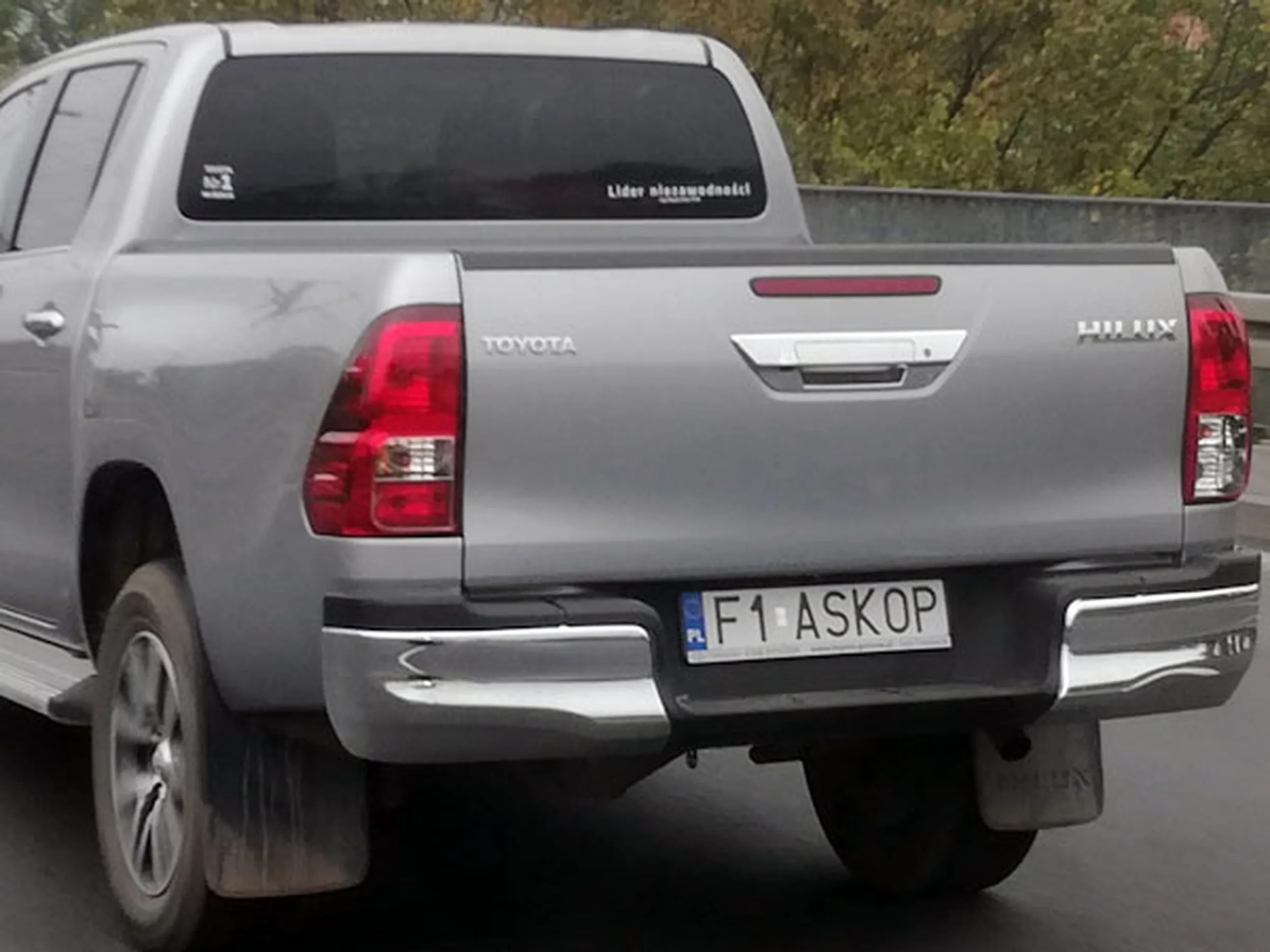 Fajny numer, blacha F1 ASKOP