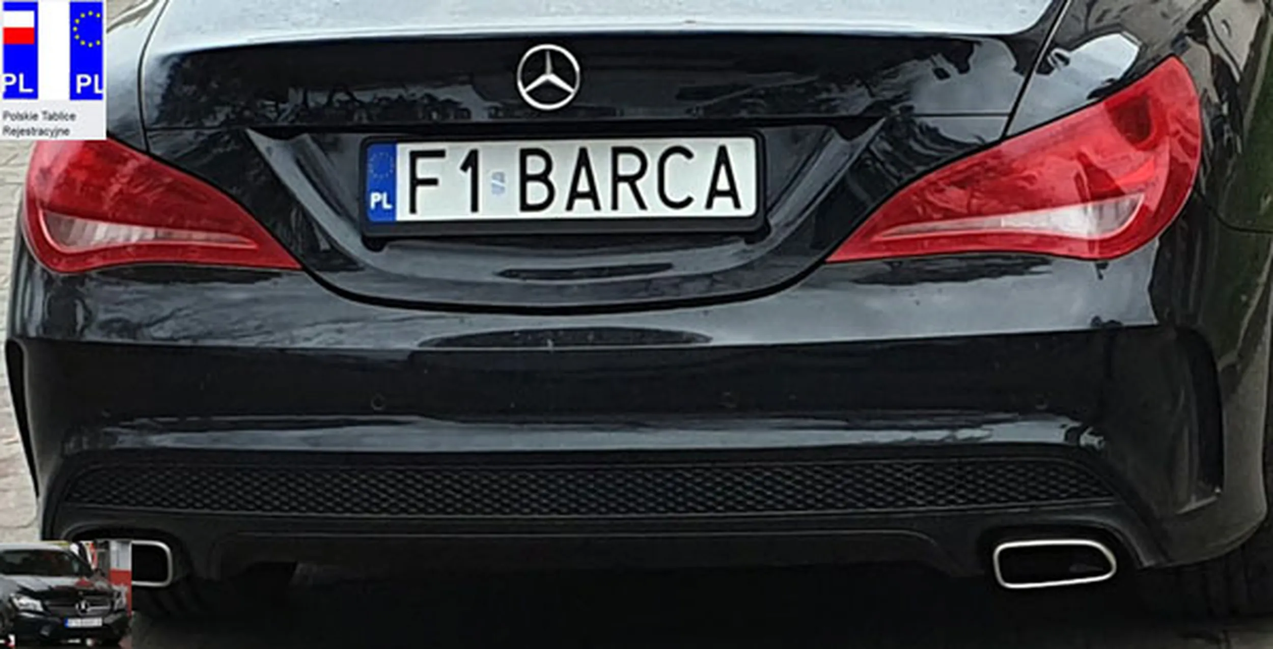 Fajny numer, blacha F1 BARCA