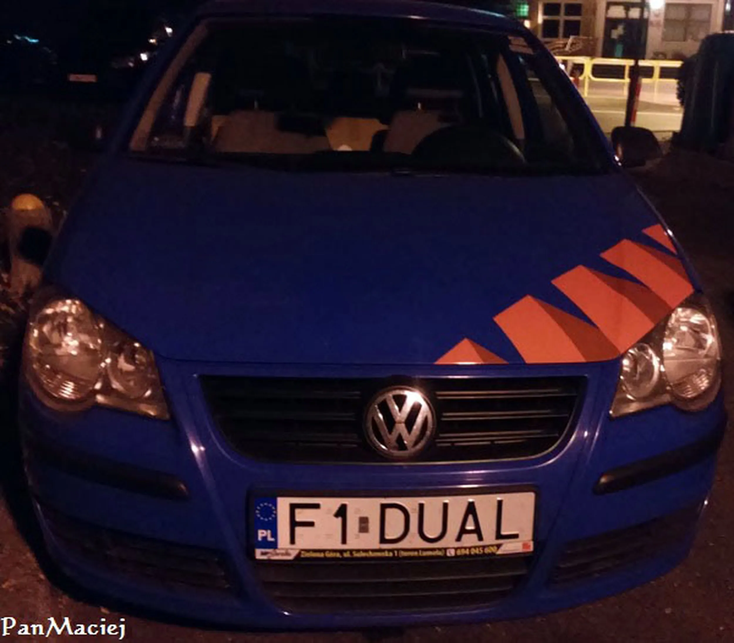 Fajny numer, blacha F1 DUAL