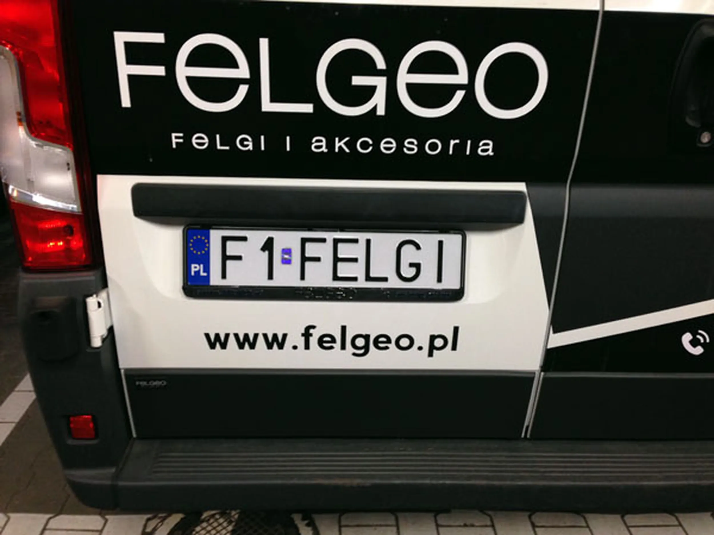 Fajny numer, blacha F1 FELGI