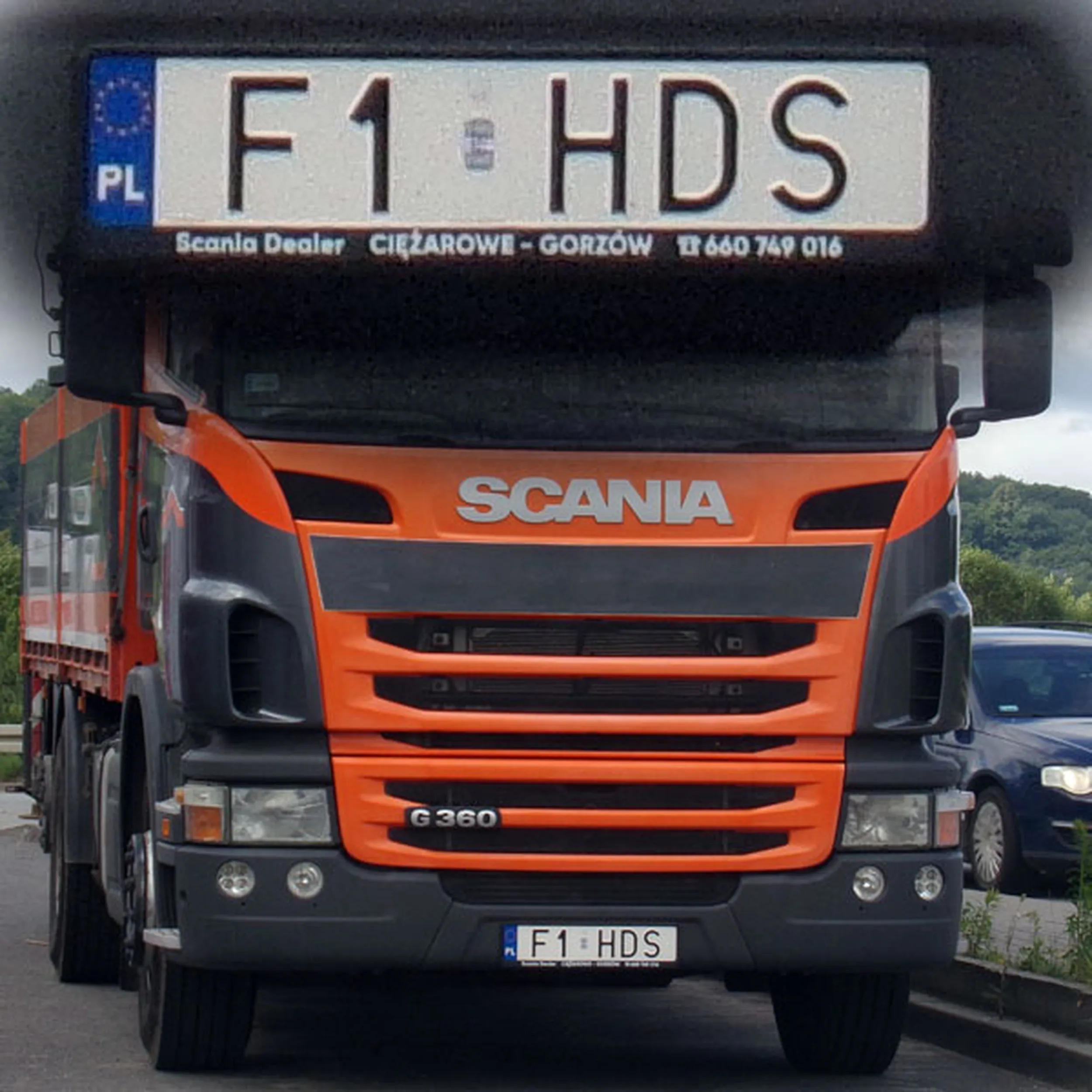 Fajny numer, blacha F1 HDS