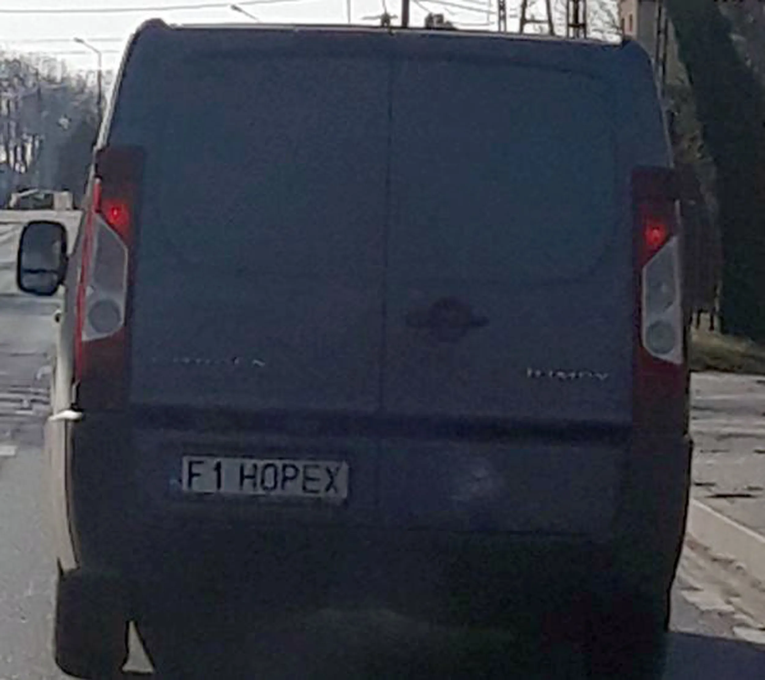 Fajny numer, blacha F1 HOPEX