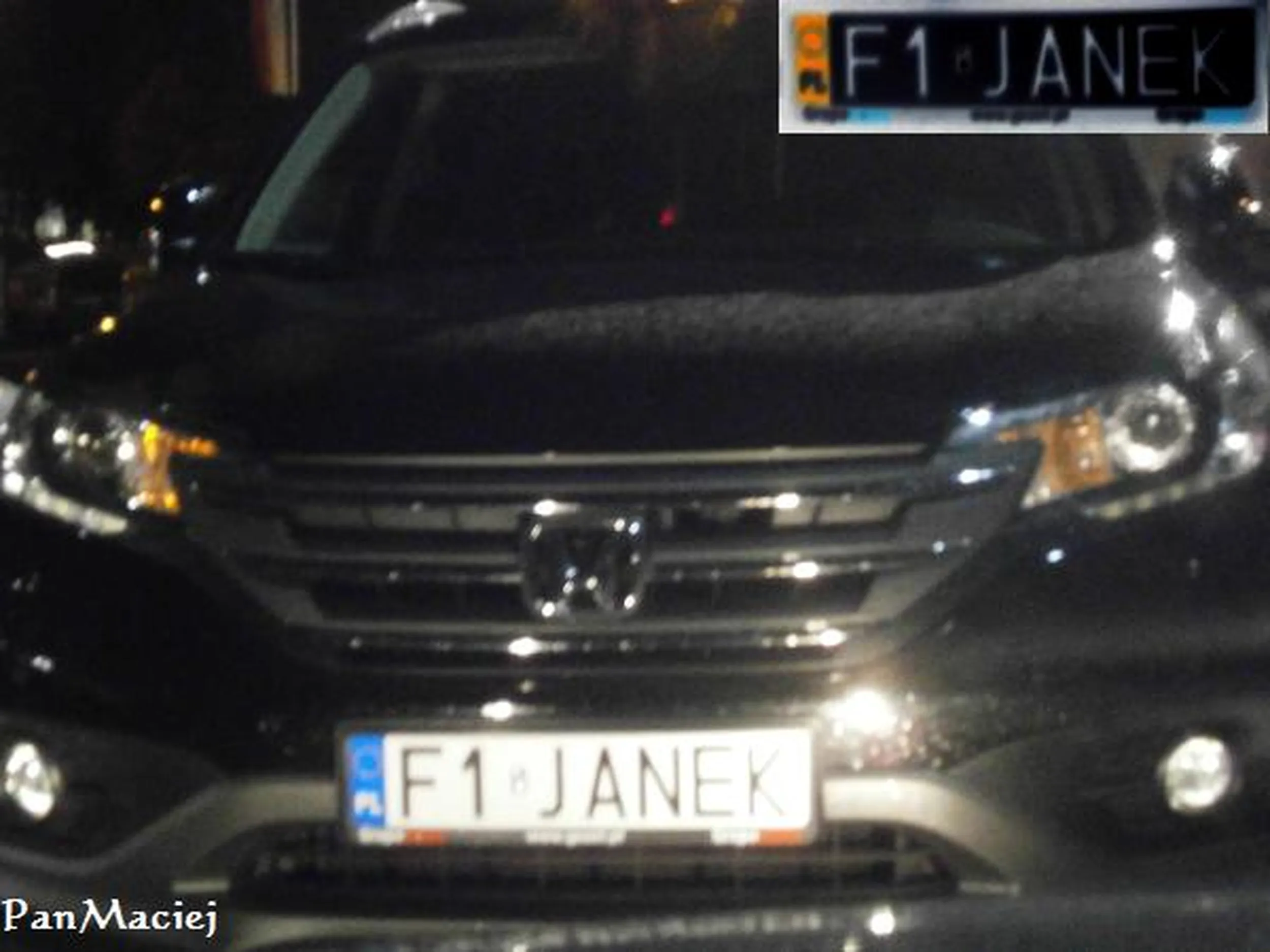 Fajny numer, blacha F1 JANEK