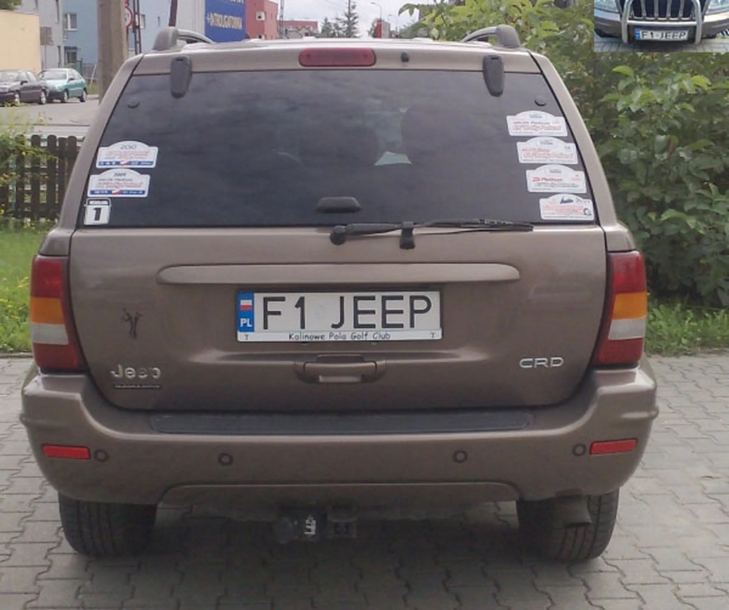 Fajny numer, blacha F1 JEEP