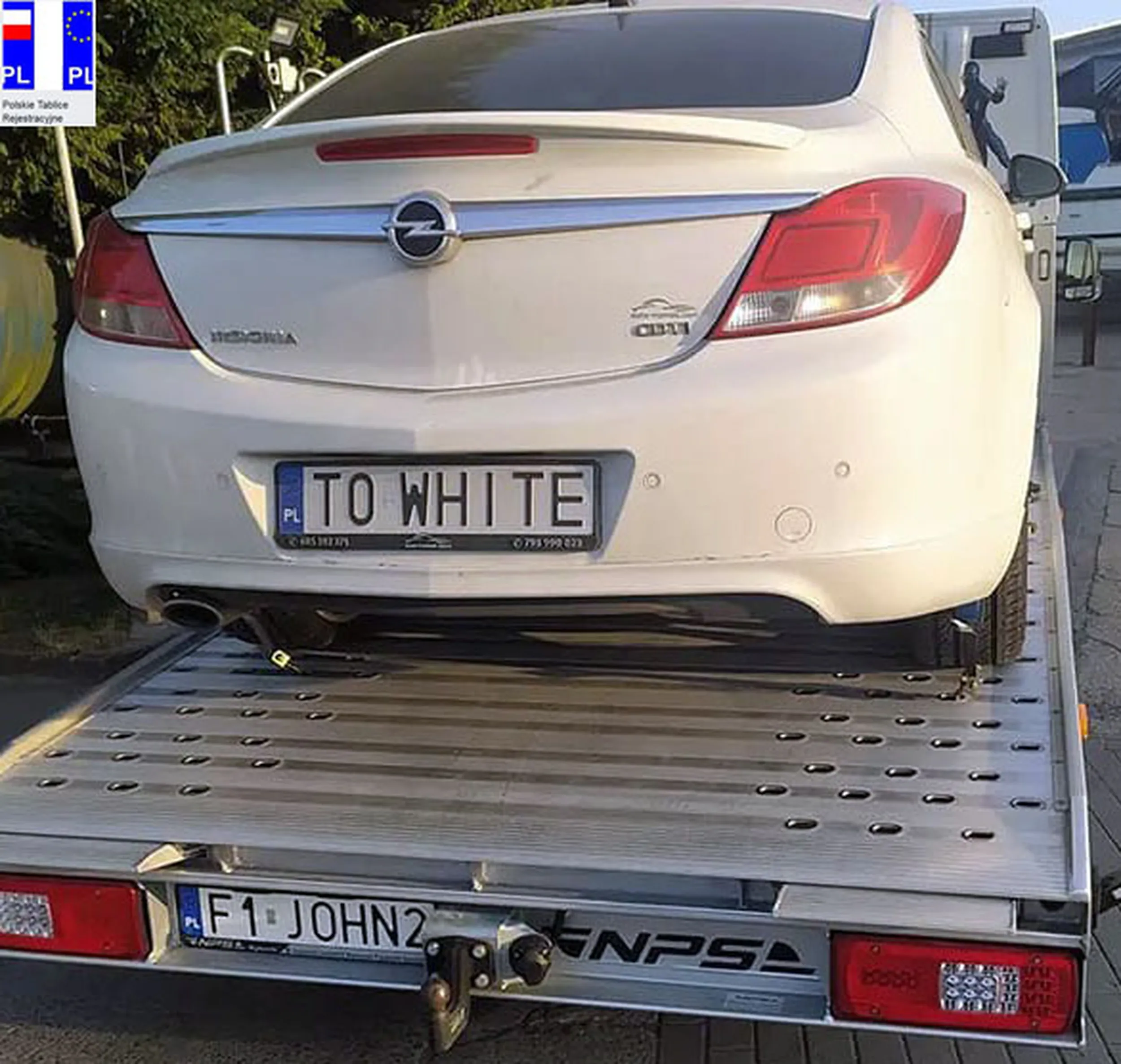 Fajny numer, blacha F1 JOHN2