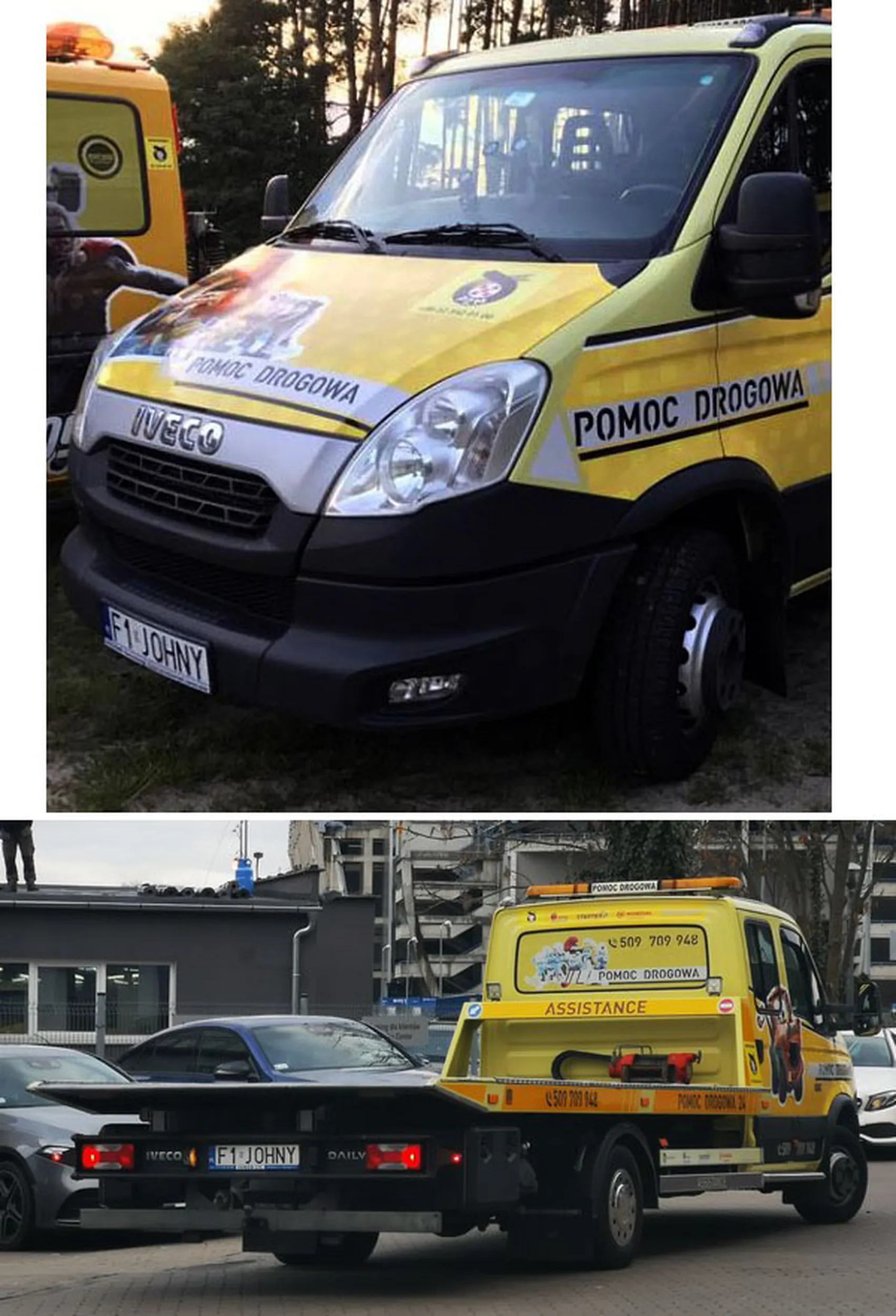 Fajny numer, blacha F1 JOHNY