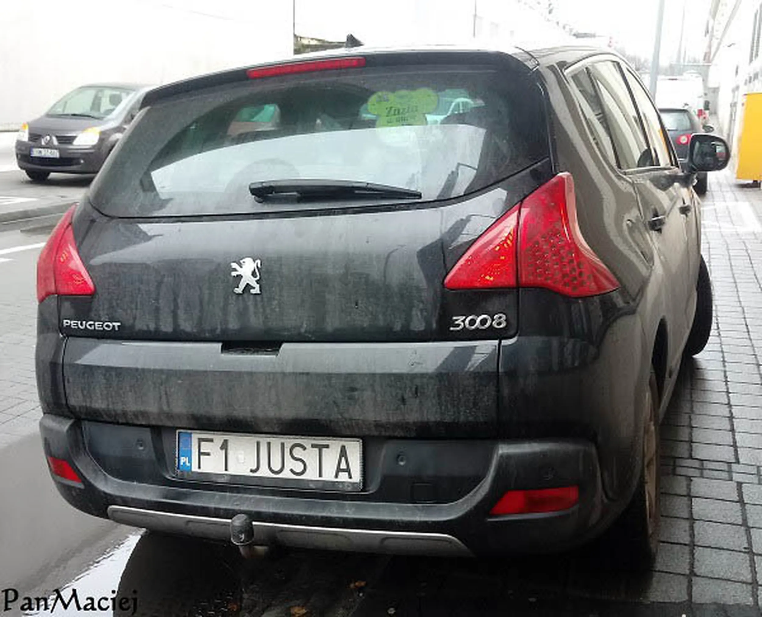 Fajny numer, blacha F1 JUSTA