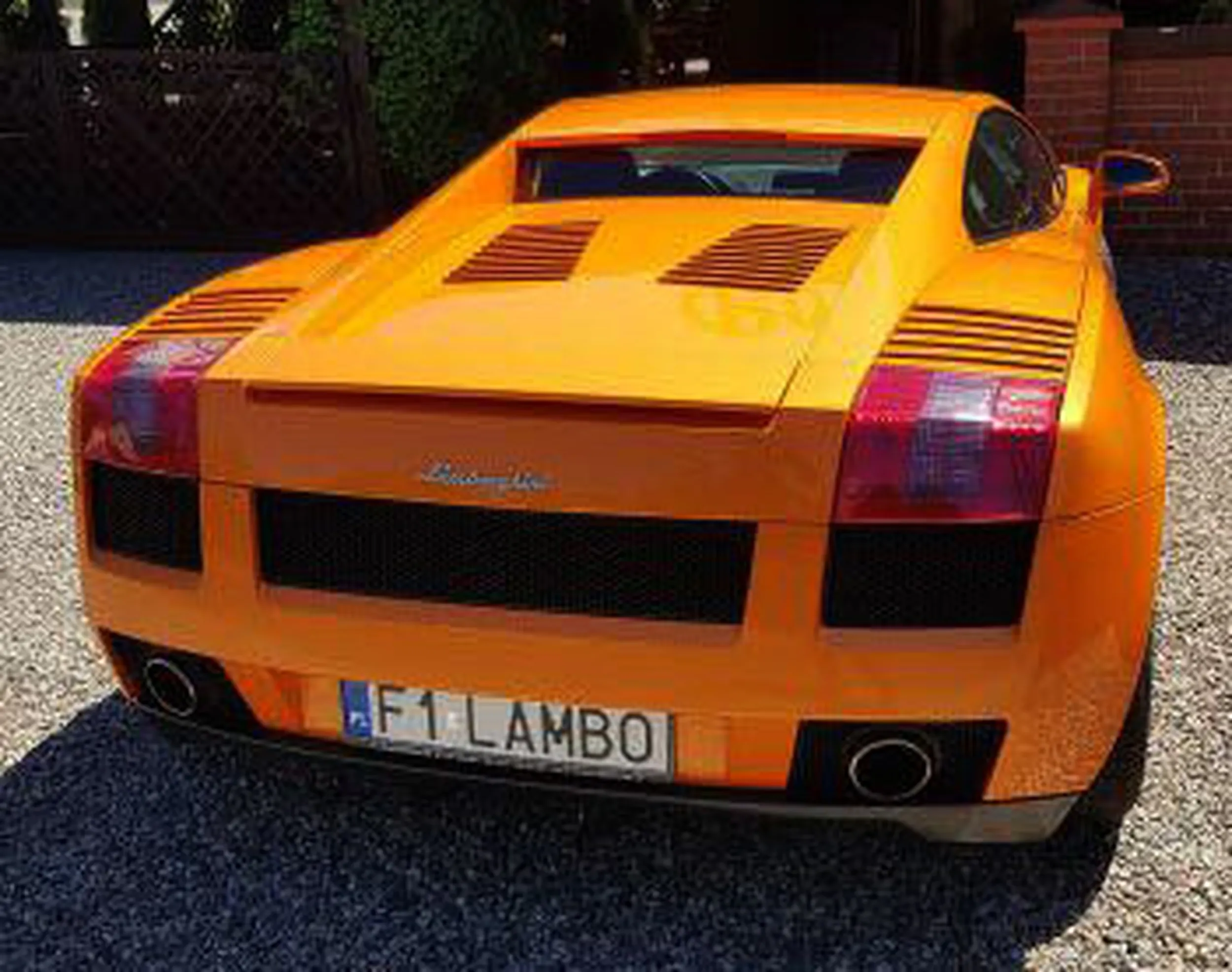 Fajny numer, blacha F1 LAMBO