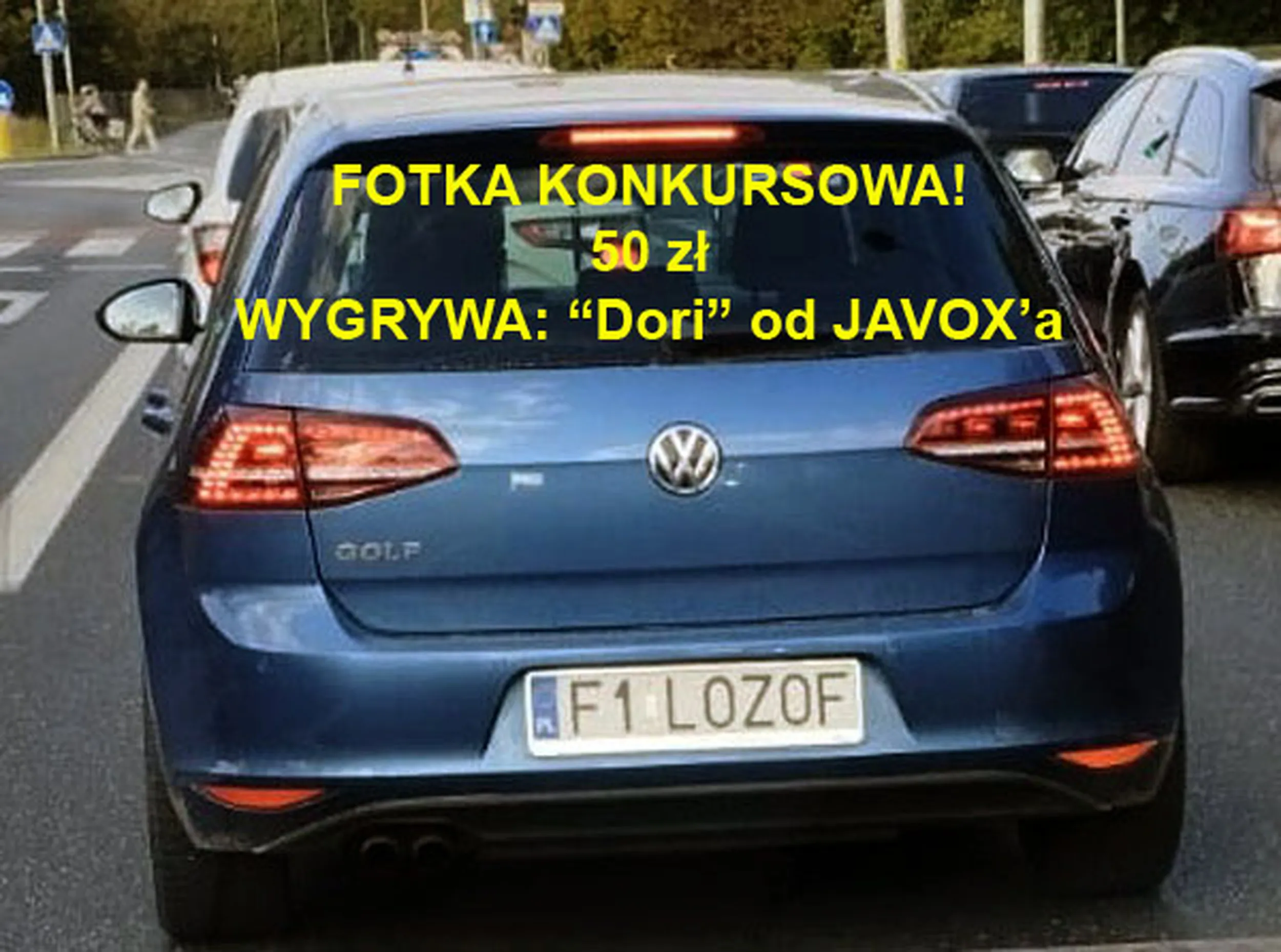 Fajny numer, blacha F1 LOZOF