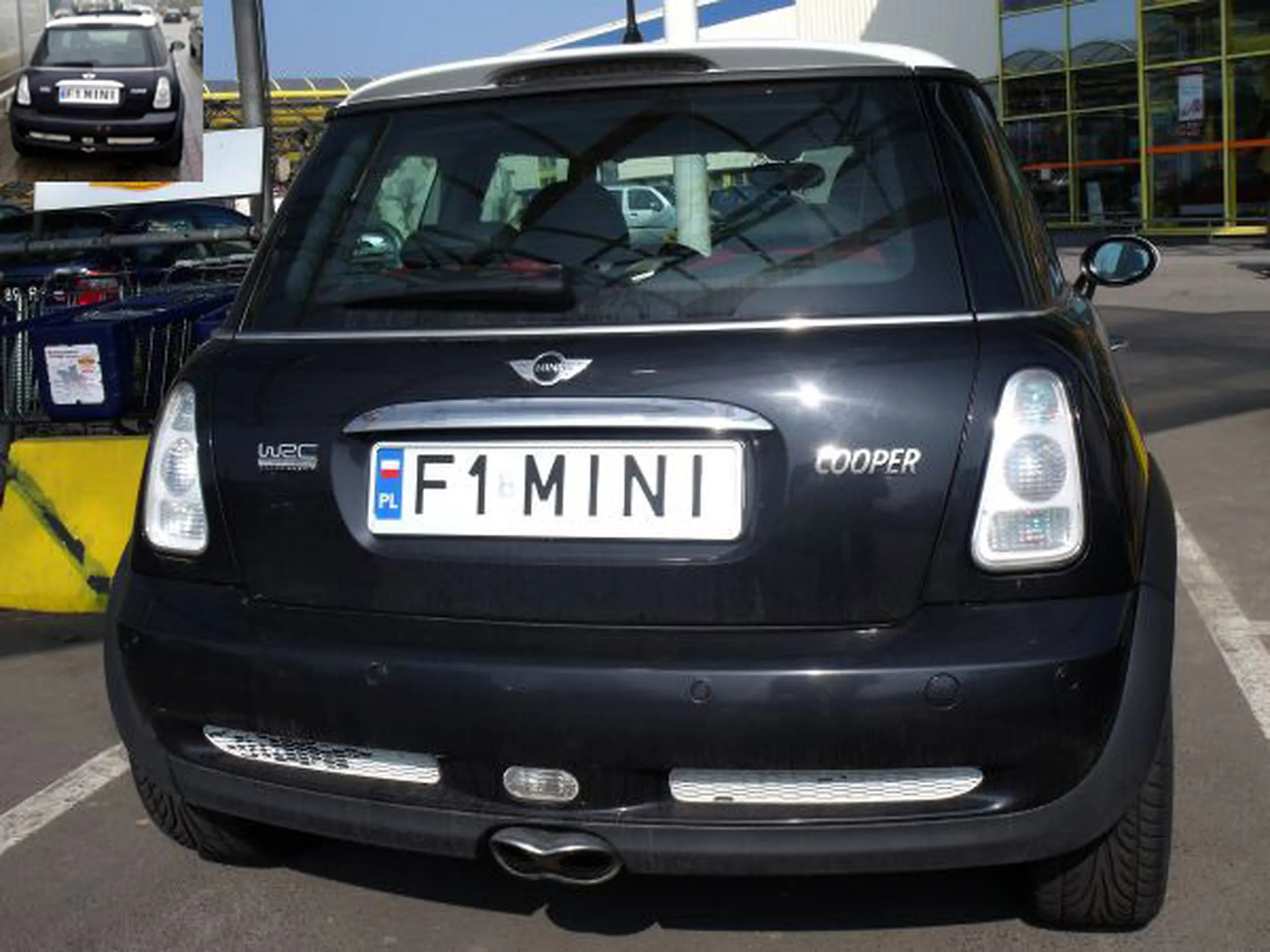 Fajny numer, blacha F1 MINI