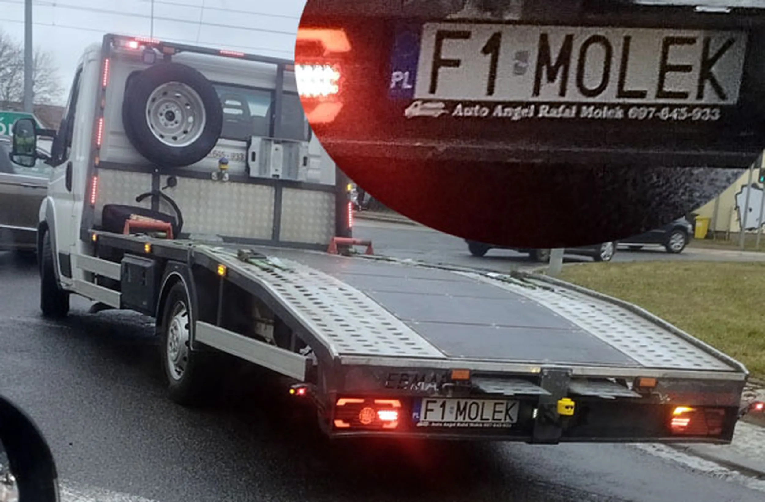 Fajny numer, blacha F1 MOLEK